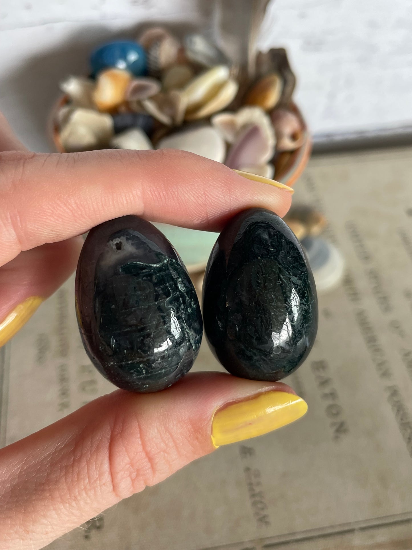 Moss Agate Egg