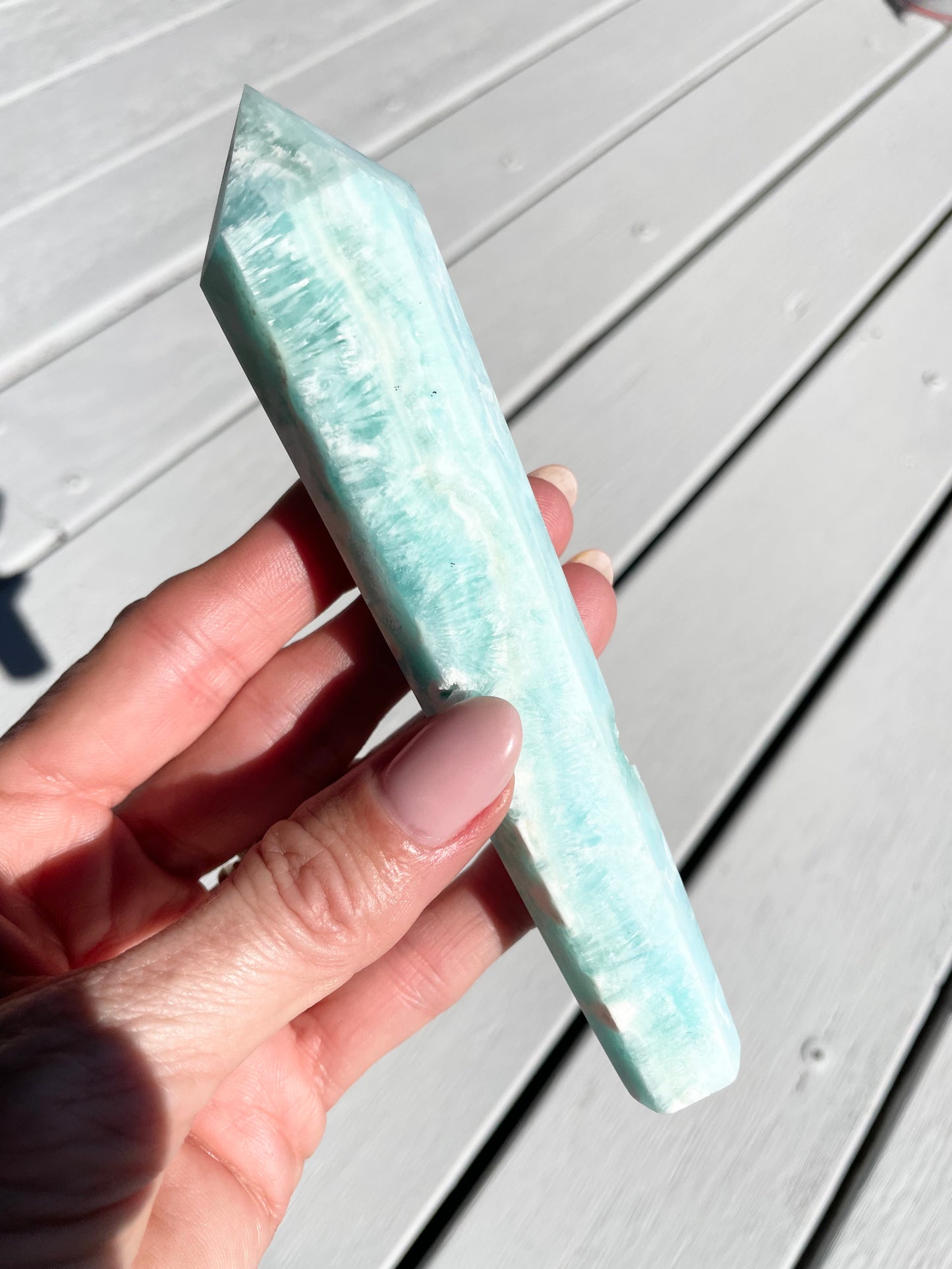 Hemimorphite Torch/Point