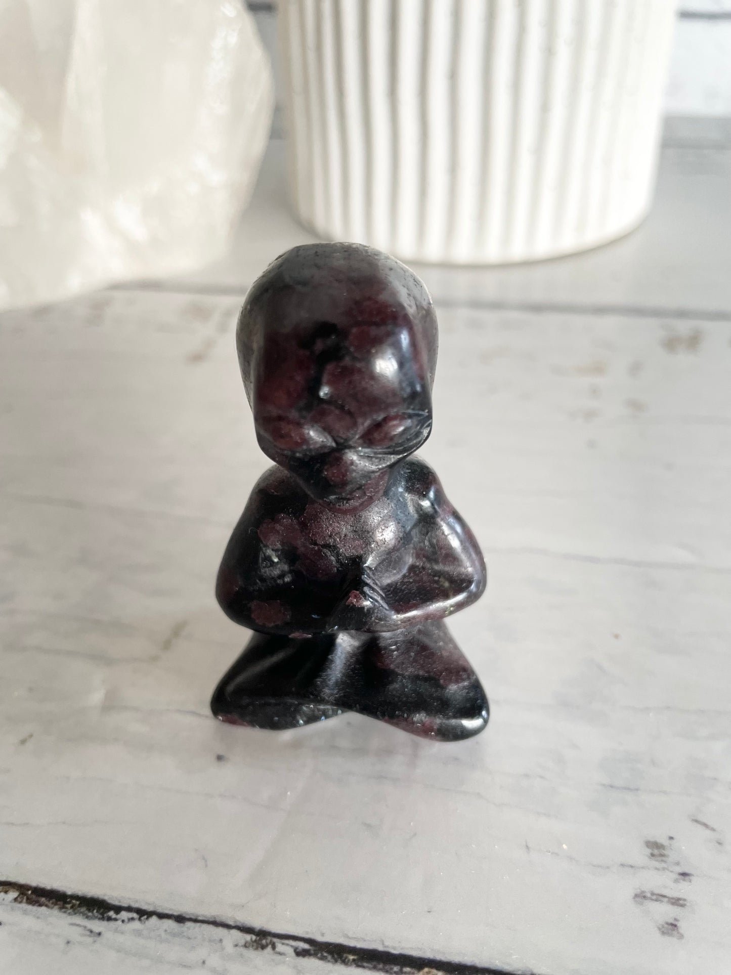 Meditating Alien ~ Garnet