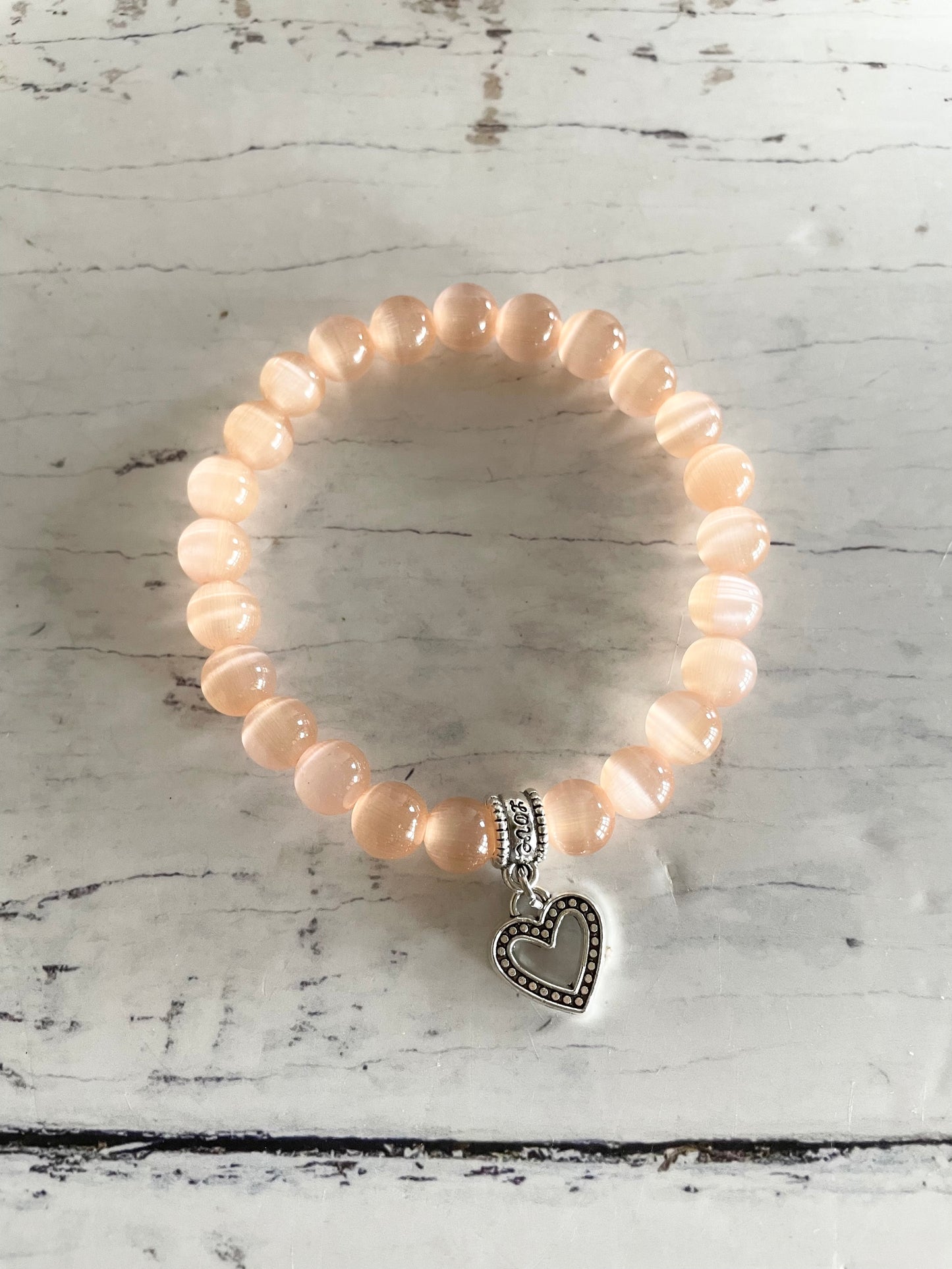Champagne Cat’s Eye Healing Bracelet
