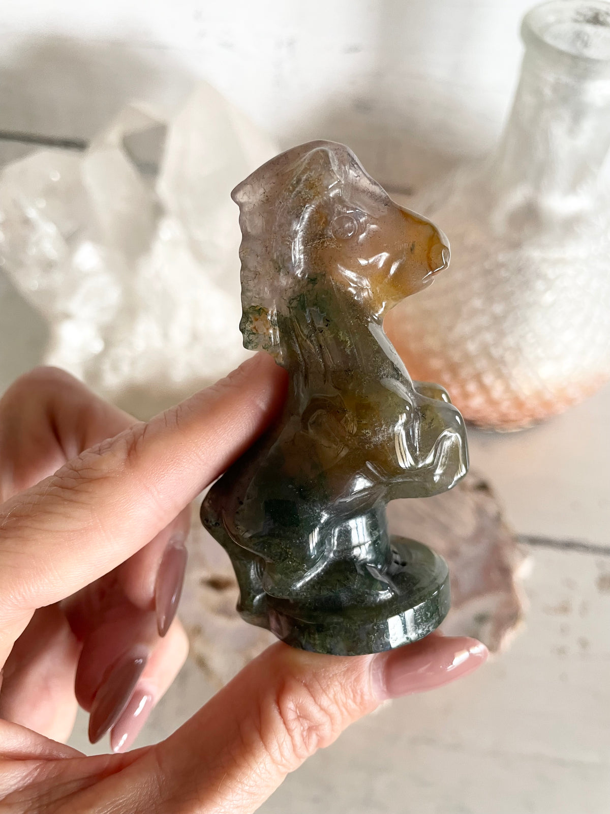 Moss Agate Horse