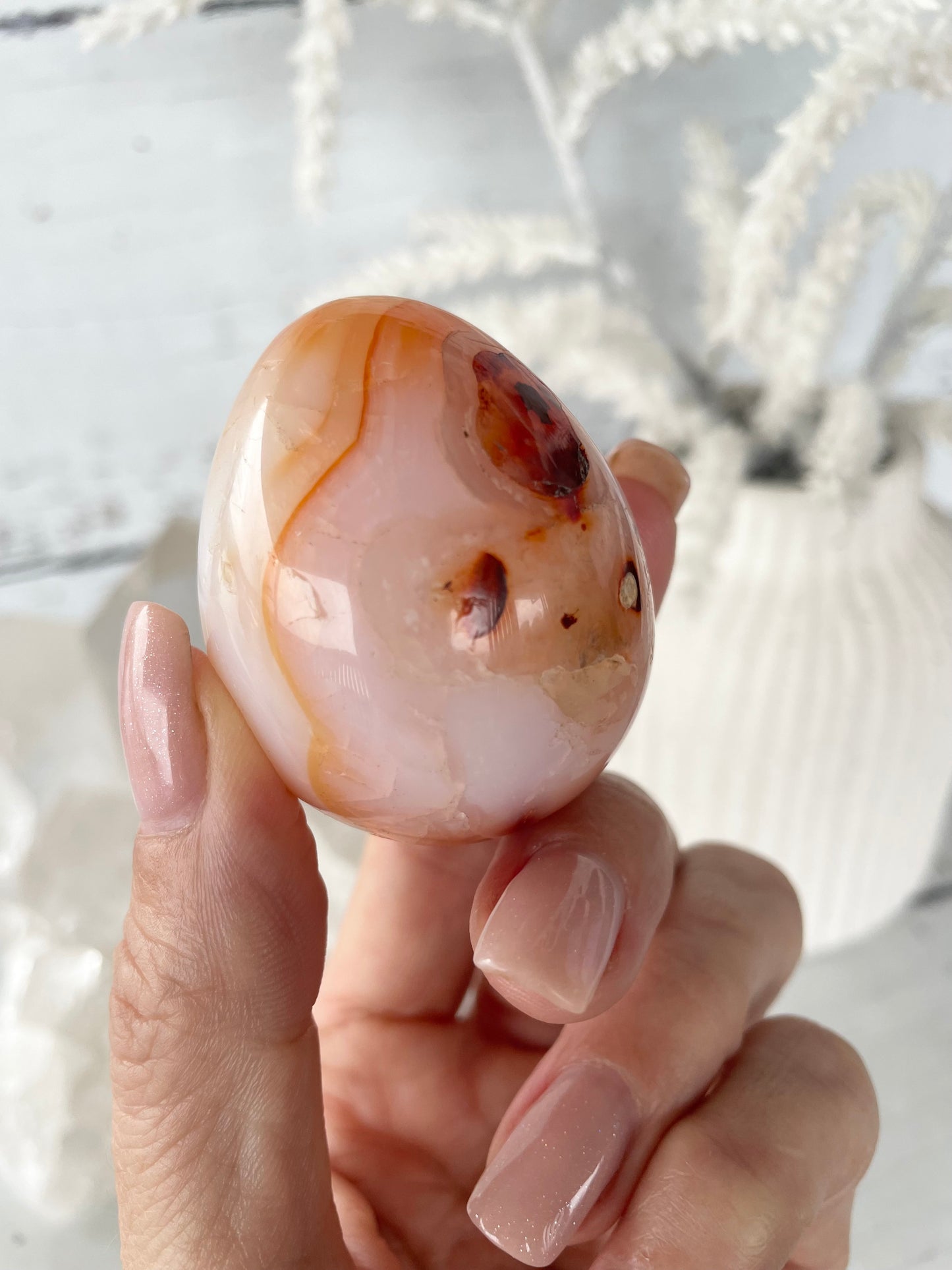 Carnelian Egg with holder