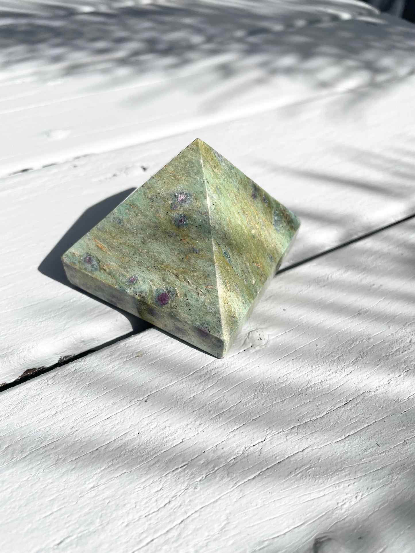 Ruby Fuschite Pyramid