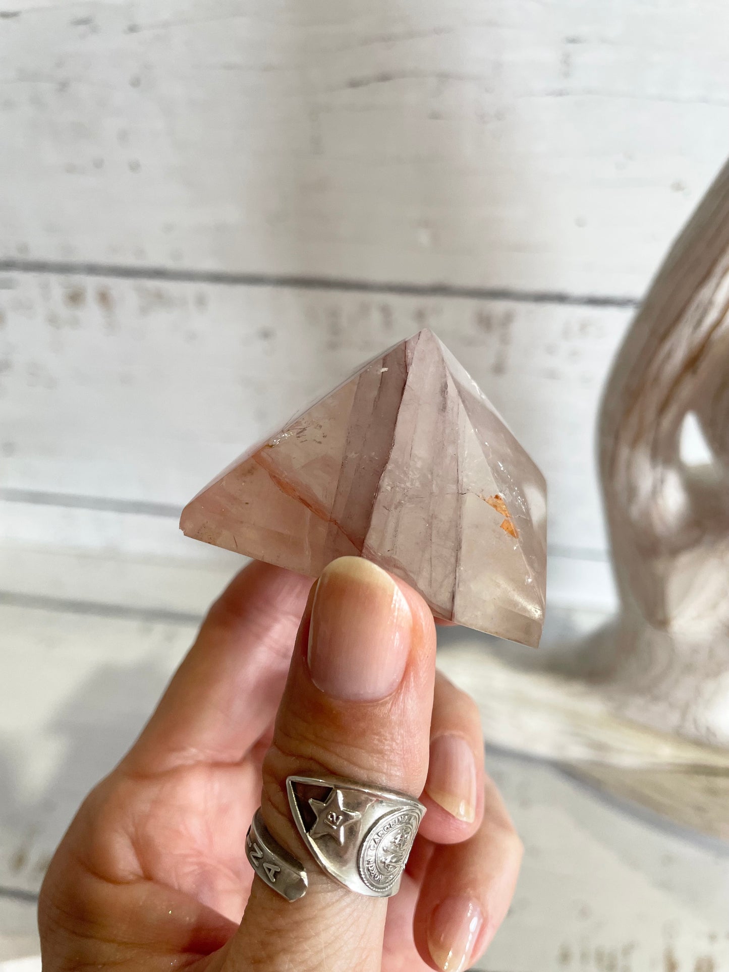 Fire Quartz Pyramid