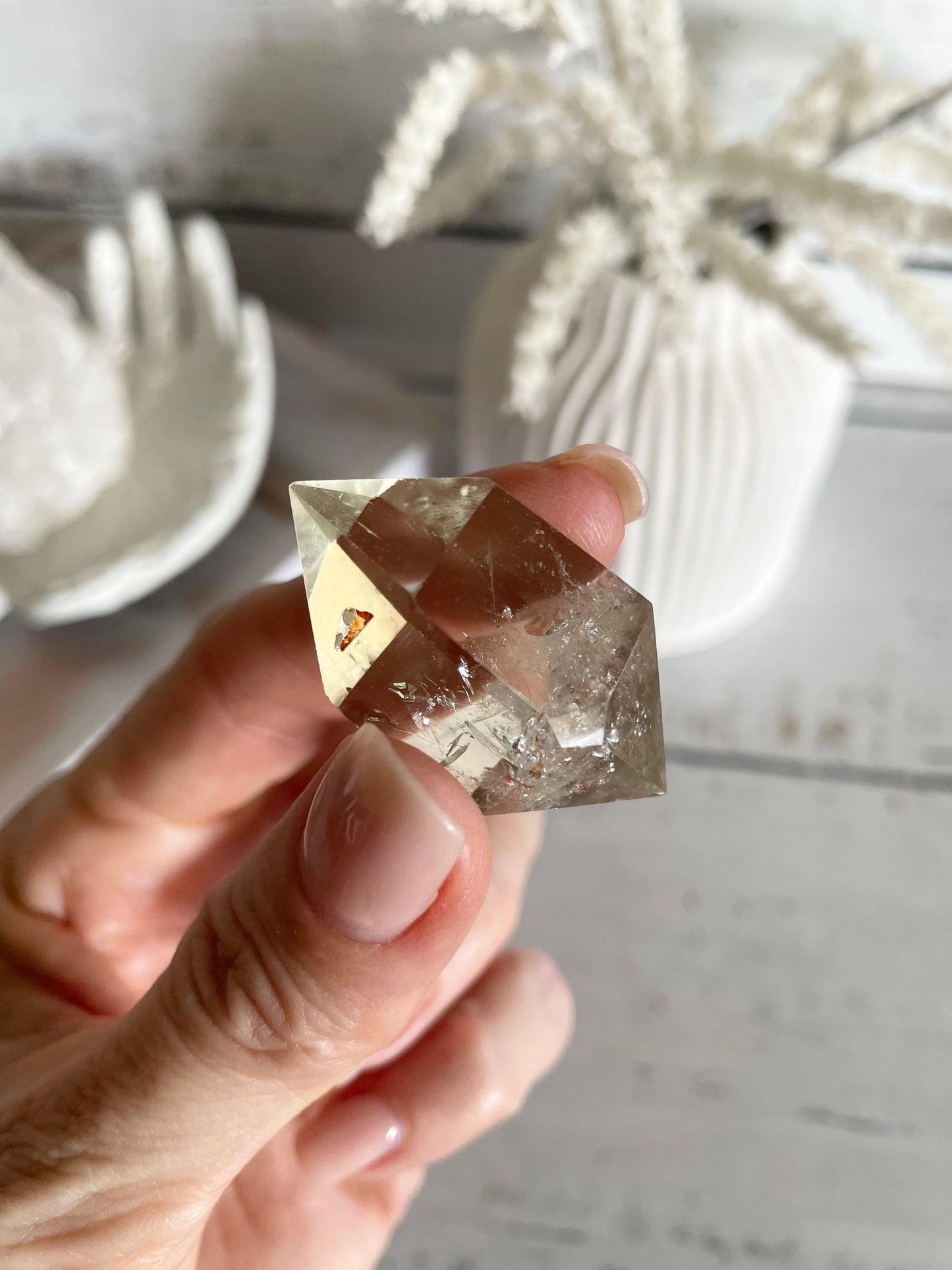 Citrine Double Termination Point