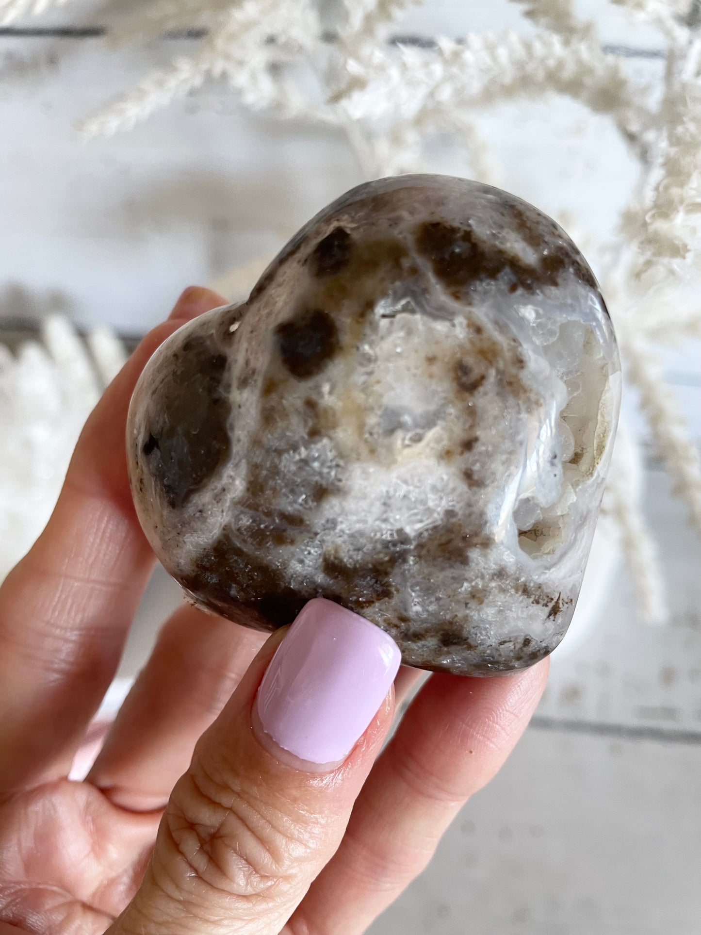 Pink Opal Heart