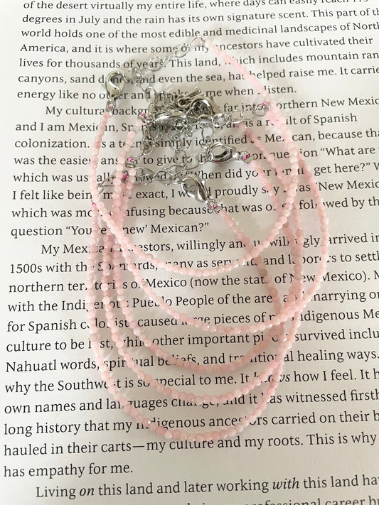 Faceted Bracelet ~ Pink Opal