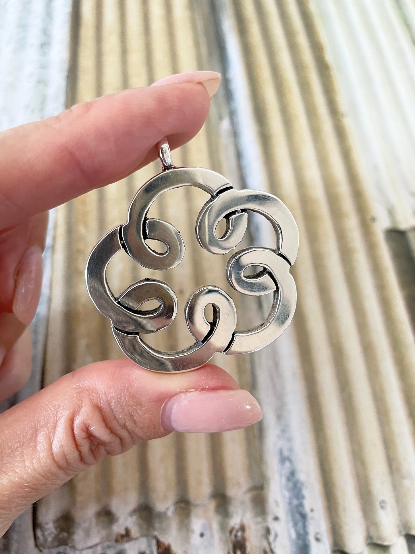 Mexican Open Flower Pendant