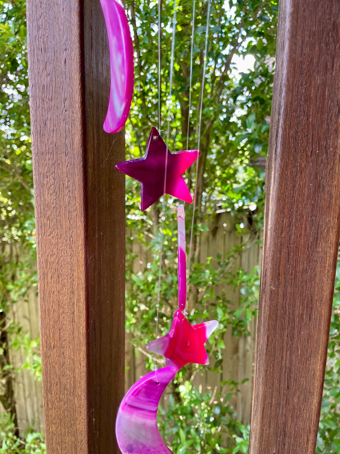 Agate Windchimes ~ Moon & Stars