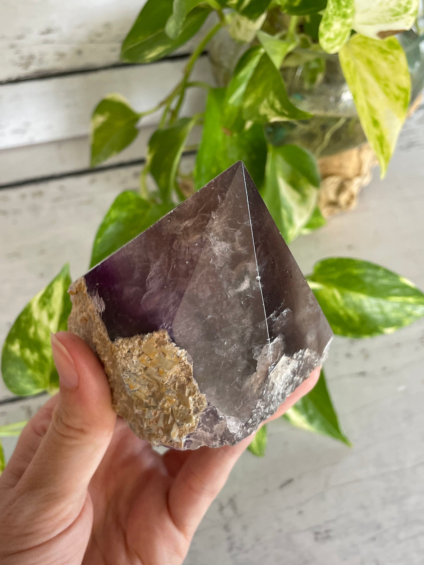 Rainbow Fluorite polished/raw Point