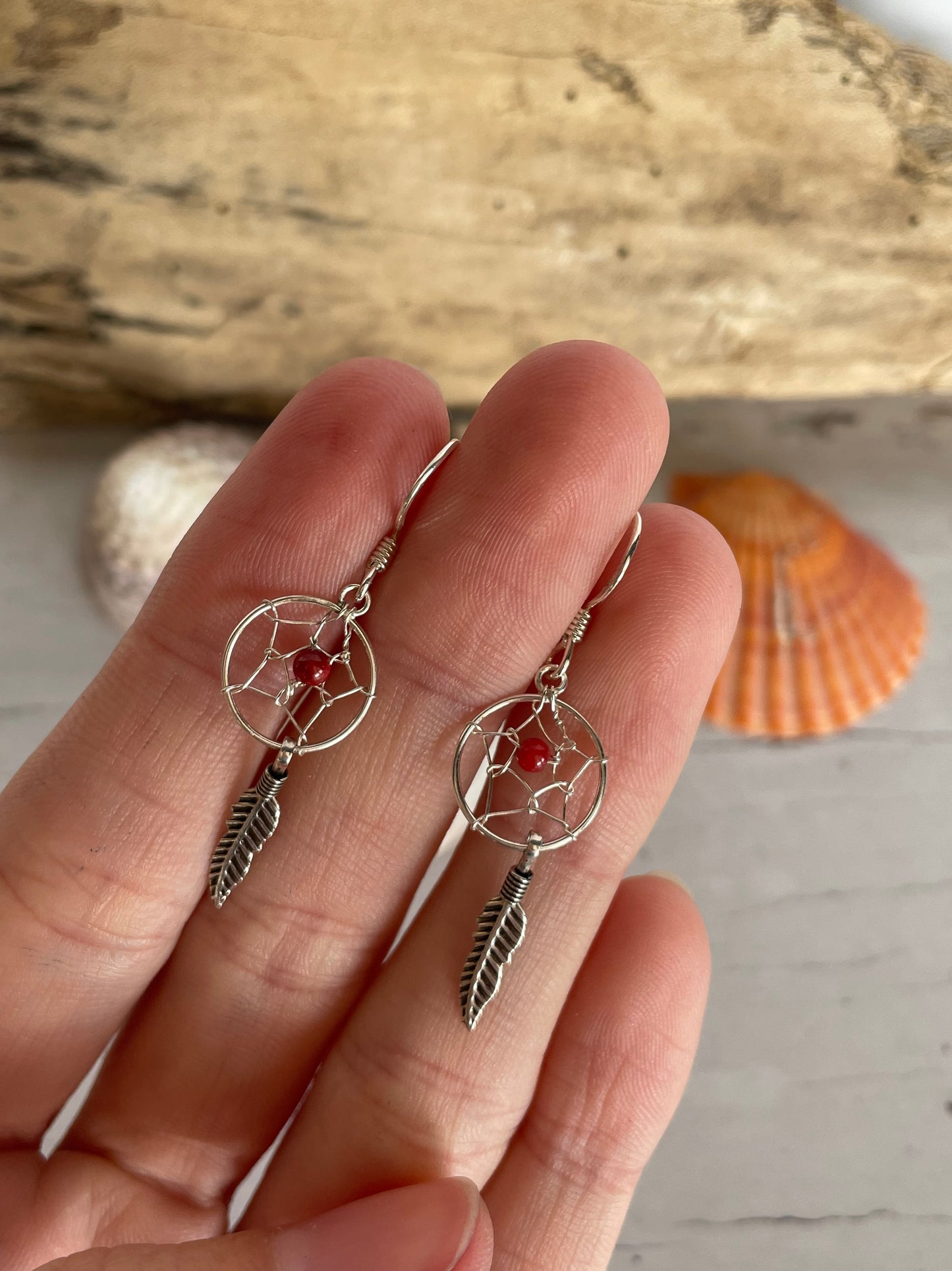 Red Coral Dangles