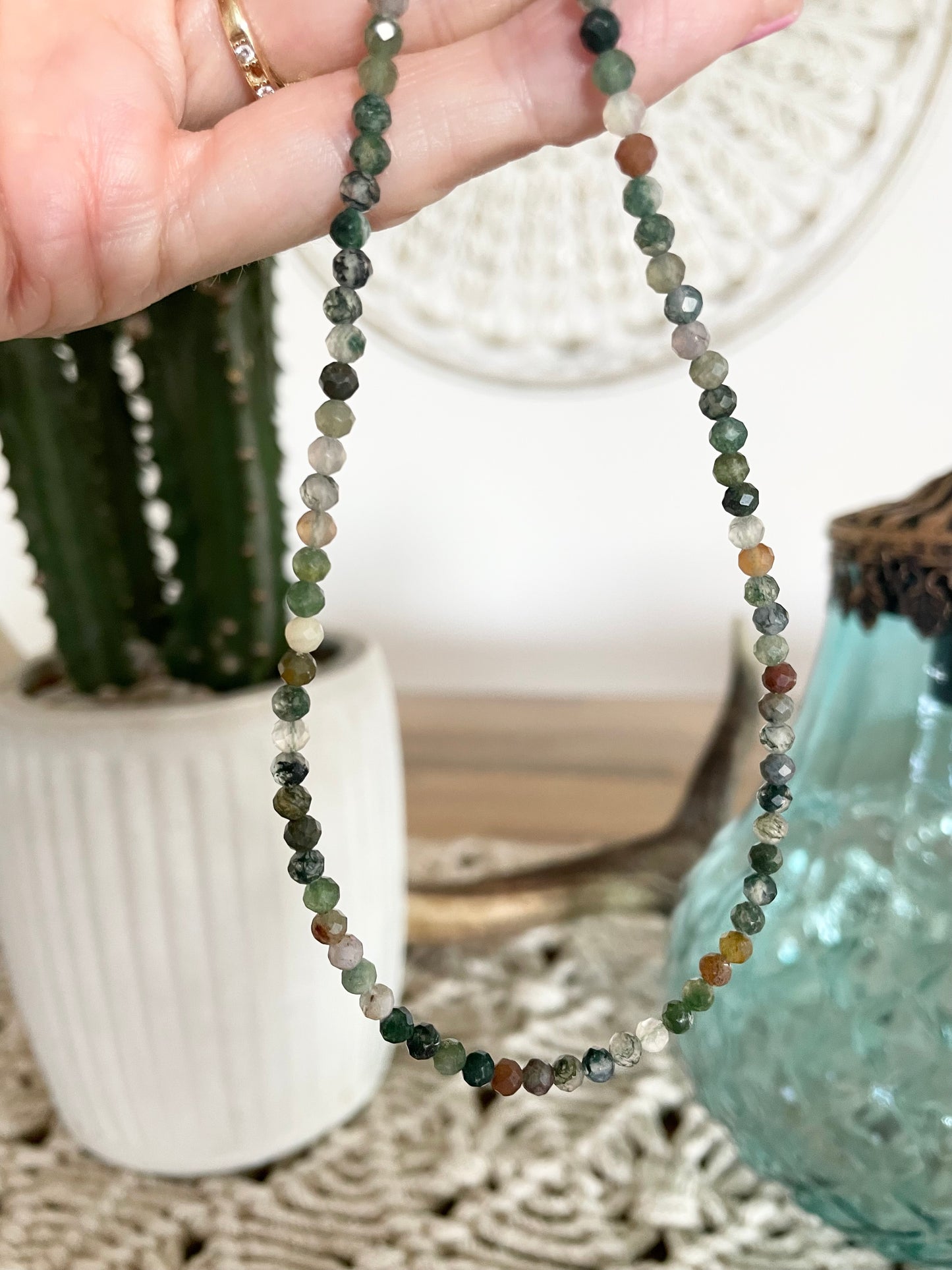 Indian Agate - Faceted Necklace