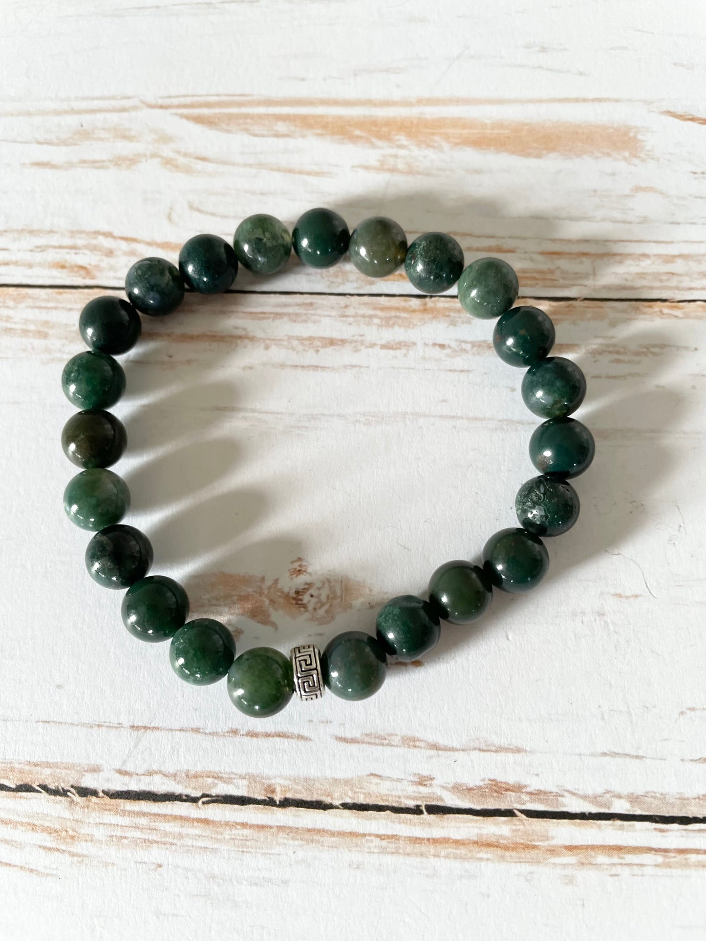 Moss Agate gemstone Bracelet