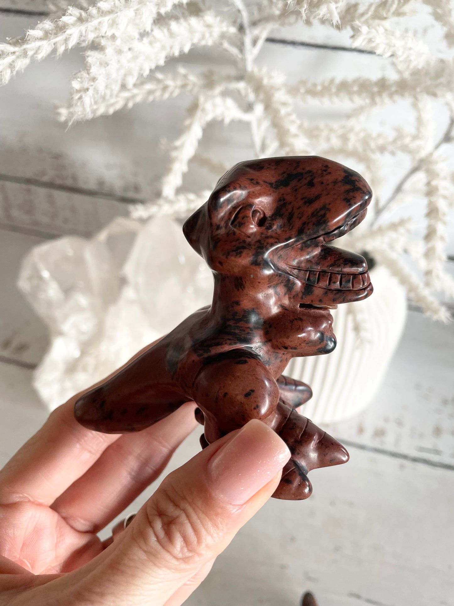 Mahogany Obsidian Dinosaur
