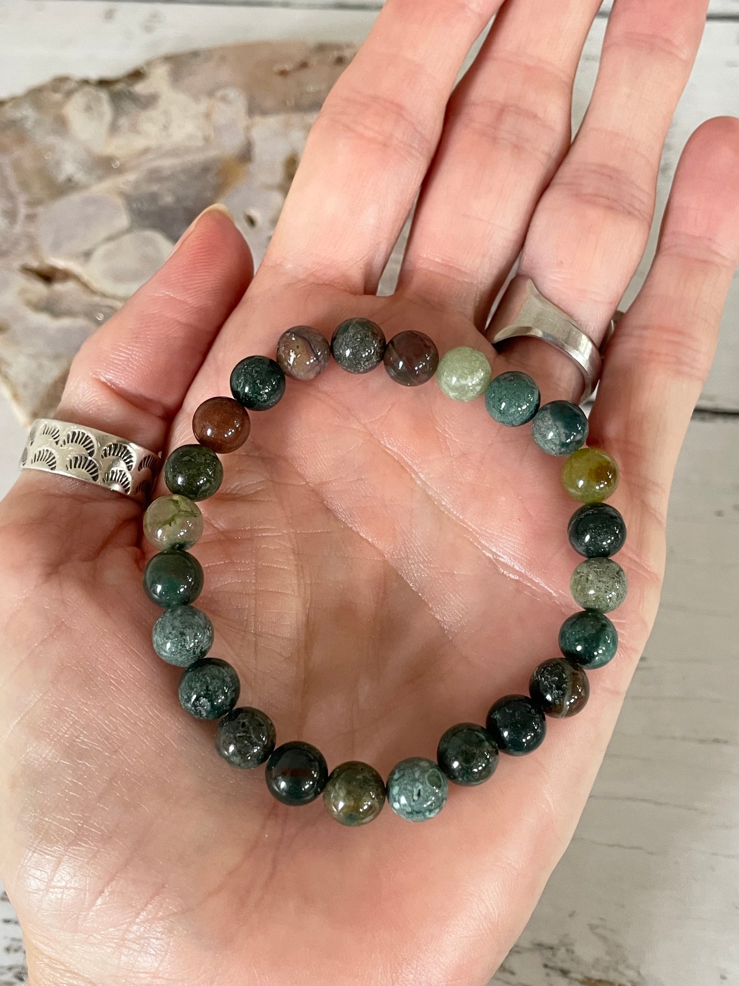 Indian Agate Healing Bracelet