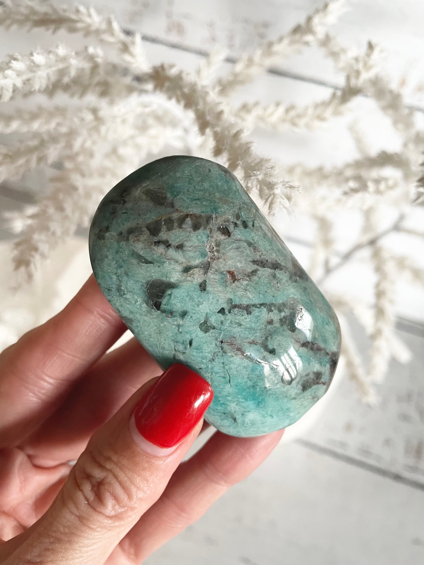Amazonite Palm Stone