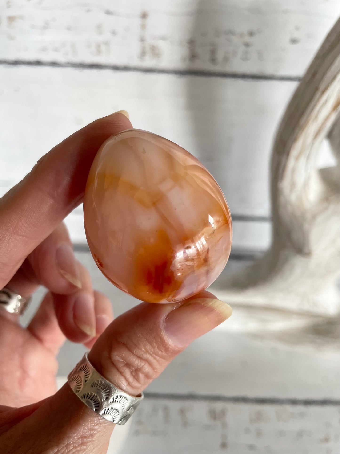Carnelian Egg with holder