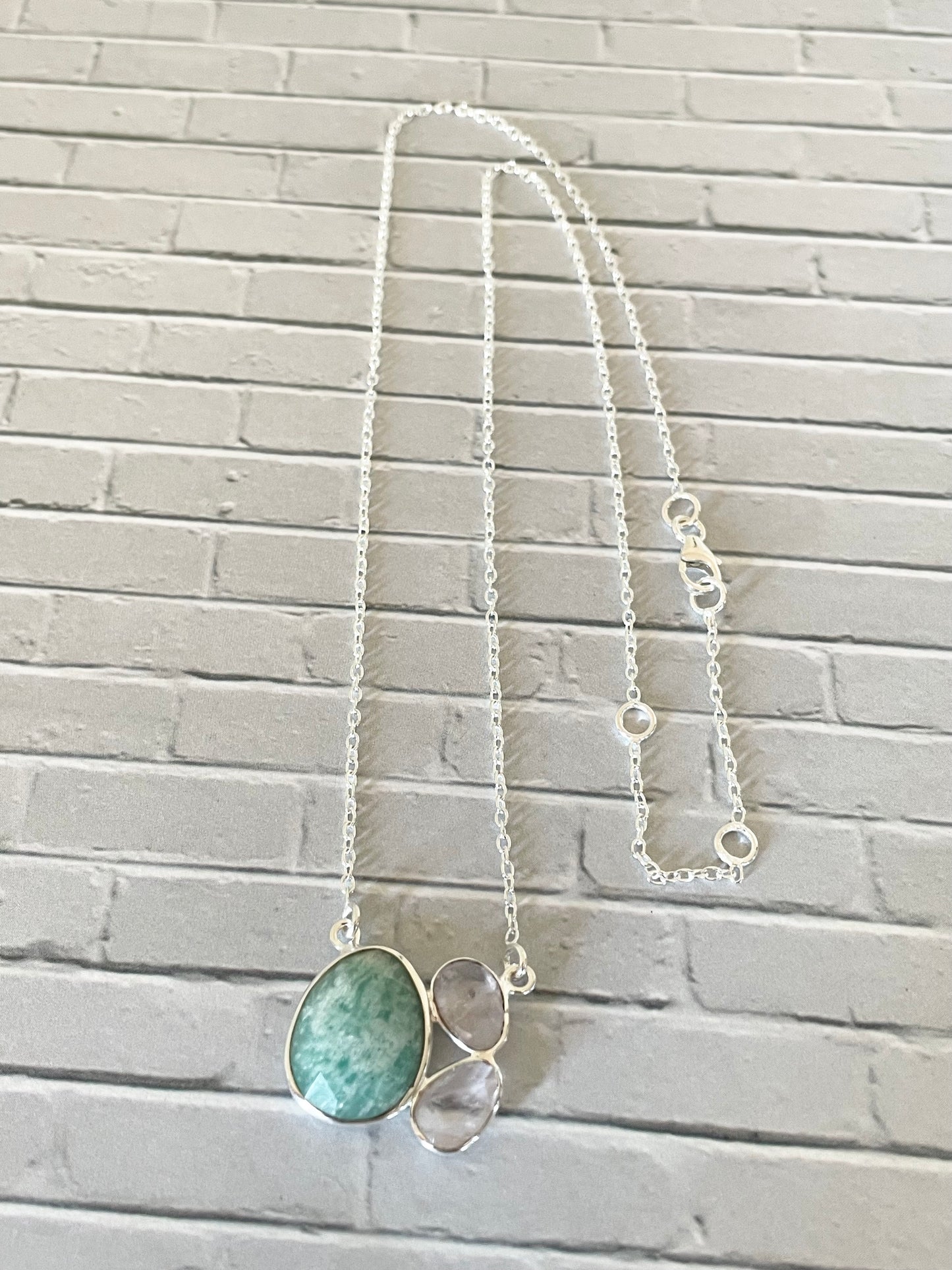 Amazonite & Rose Quartz Necklace