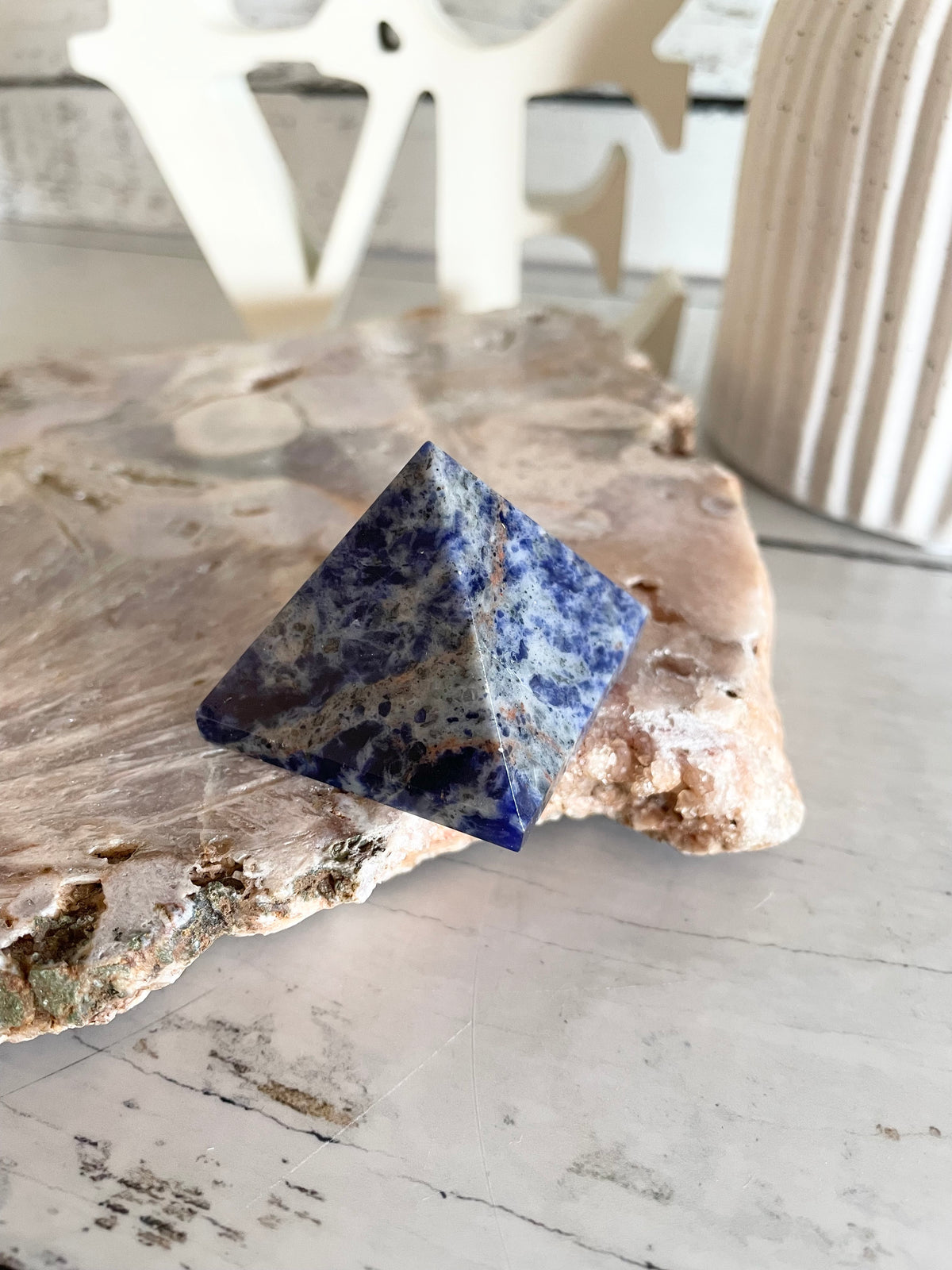 Sodalite Pyramid