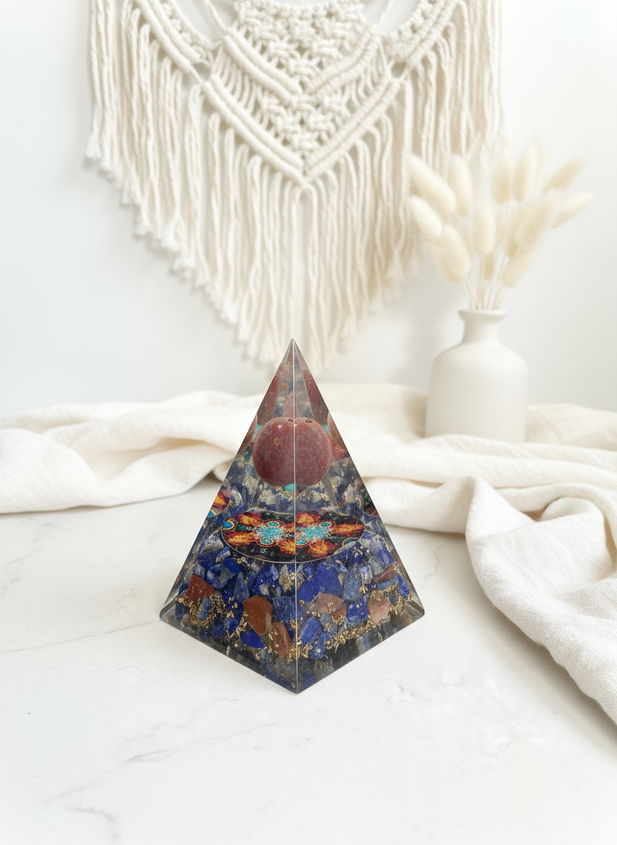 Orgone - Sodalite Elestial Pyramid