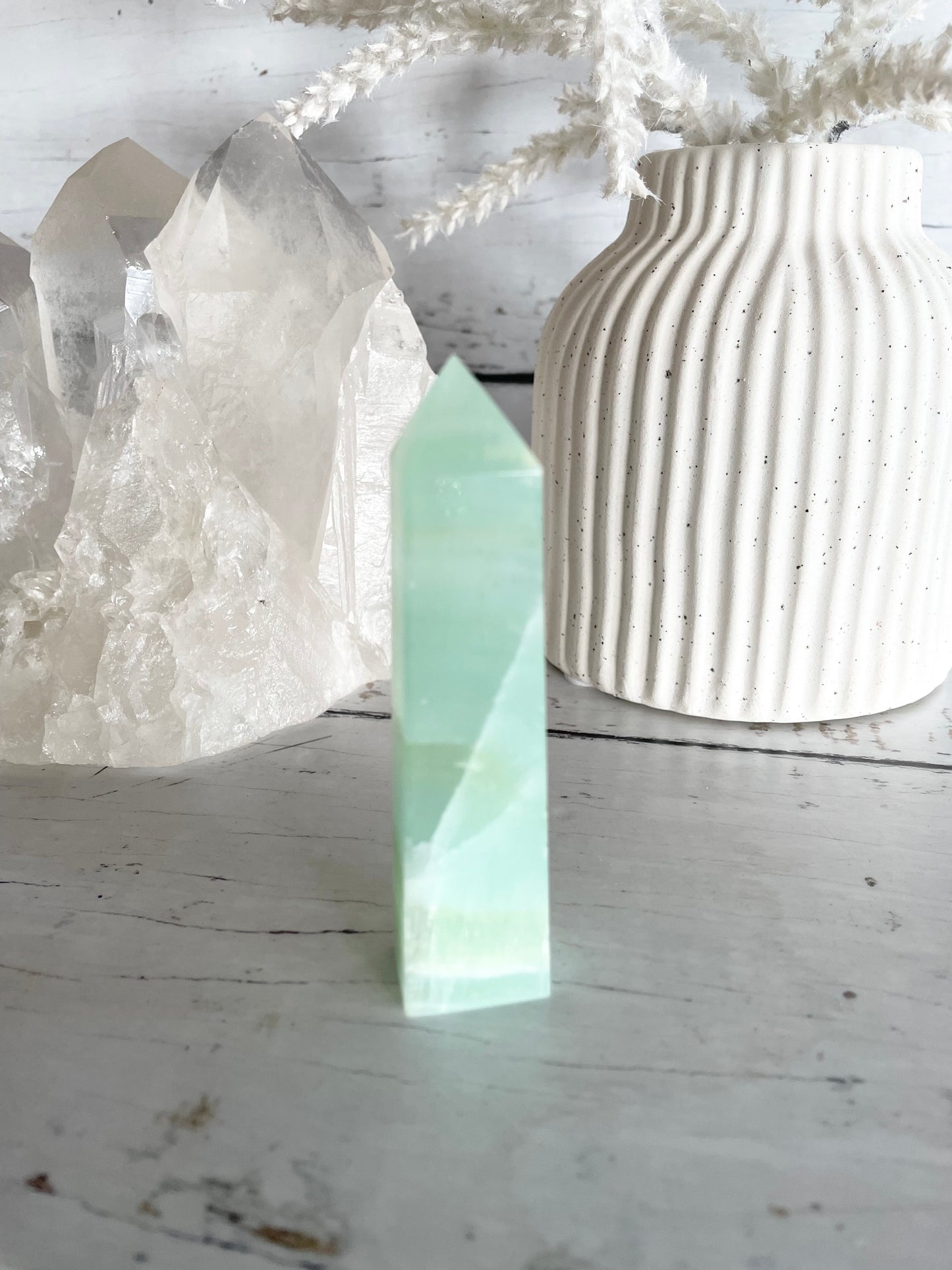 Pistachio Calcite Obelisk