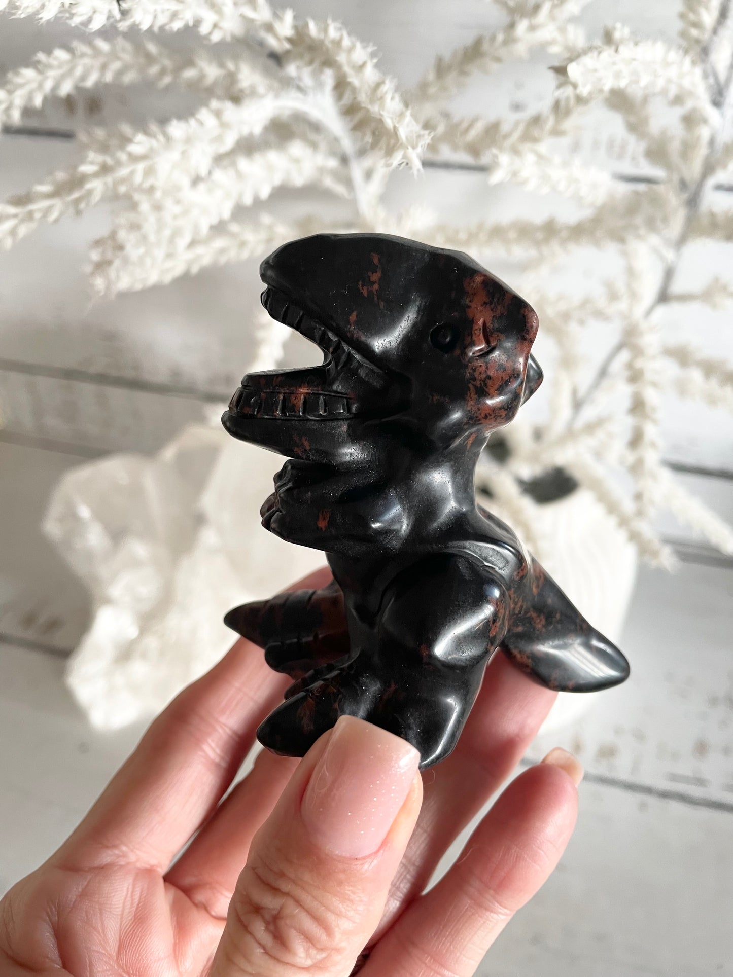 Mahogany Obsidian Dinosaur