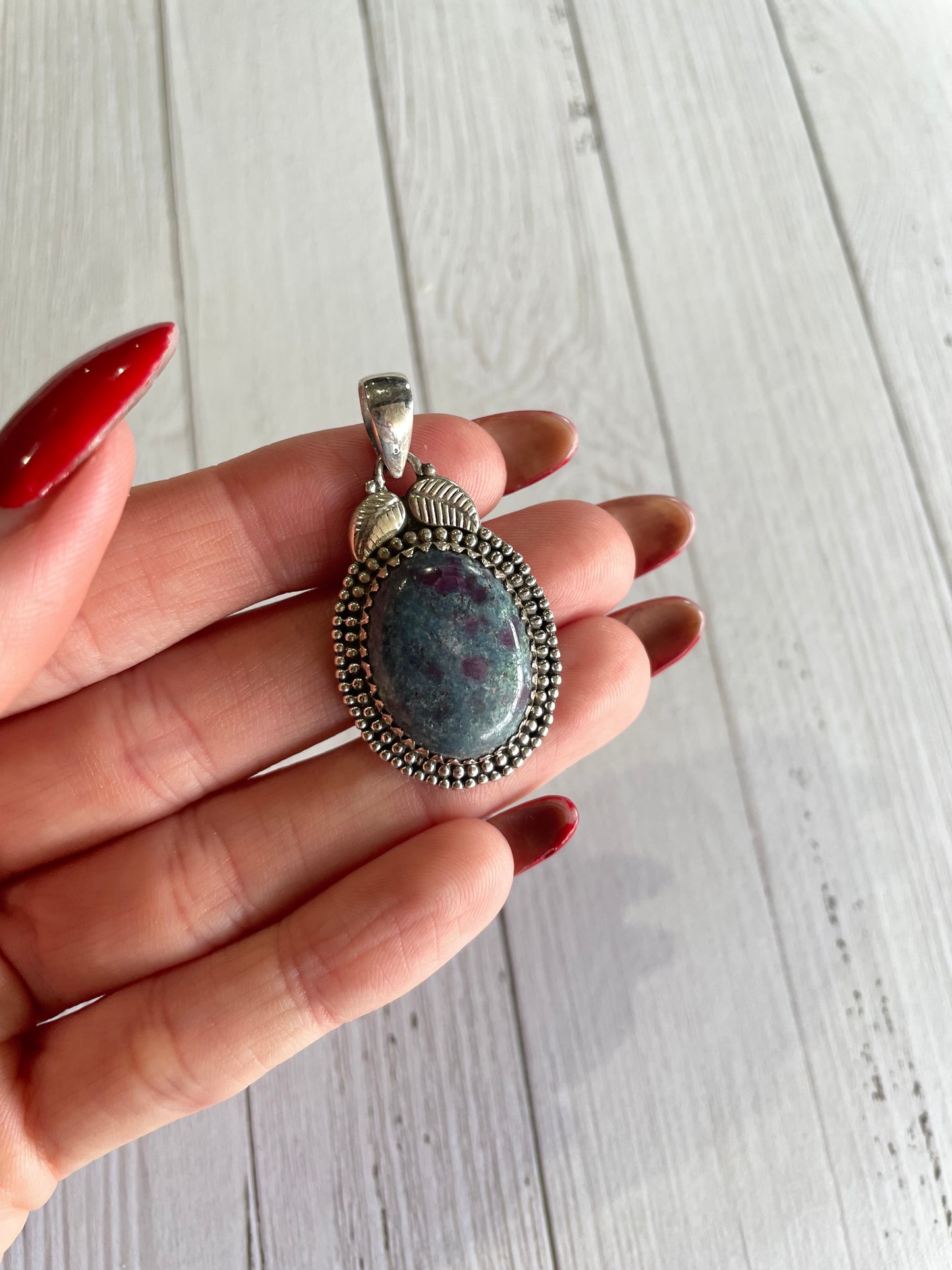 Kyanite Ruby Pendant