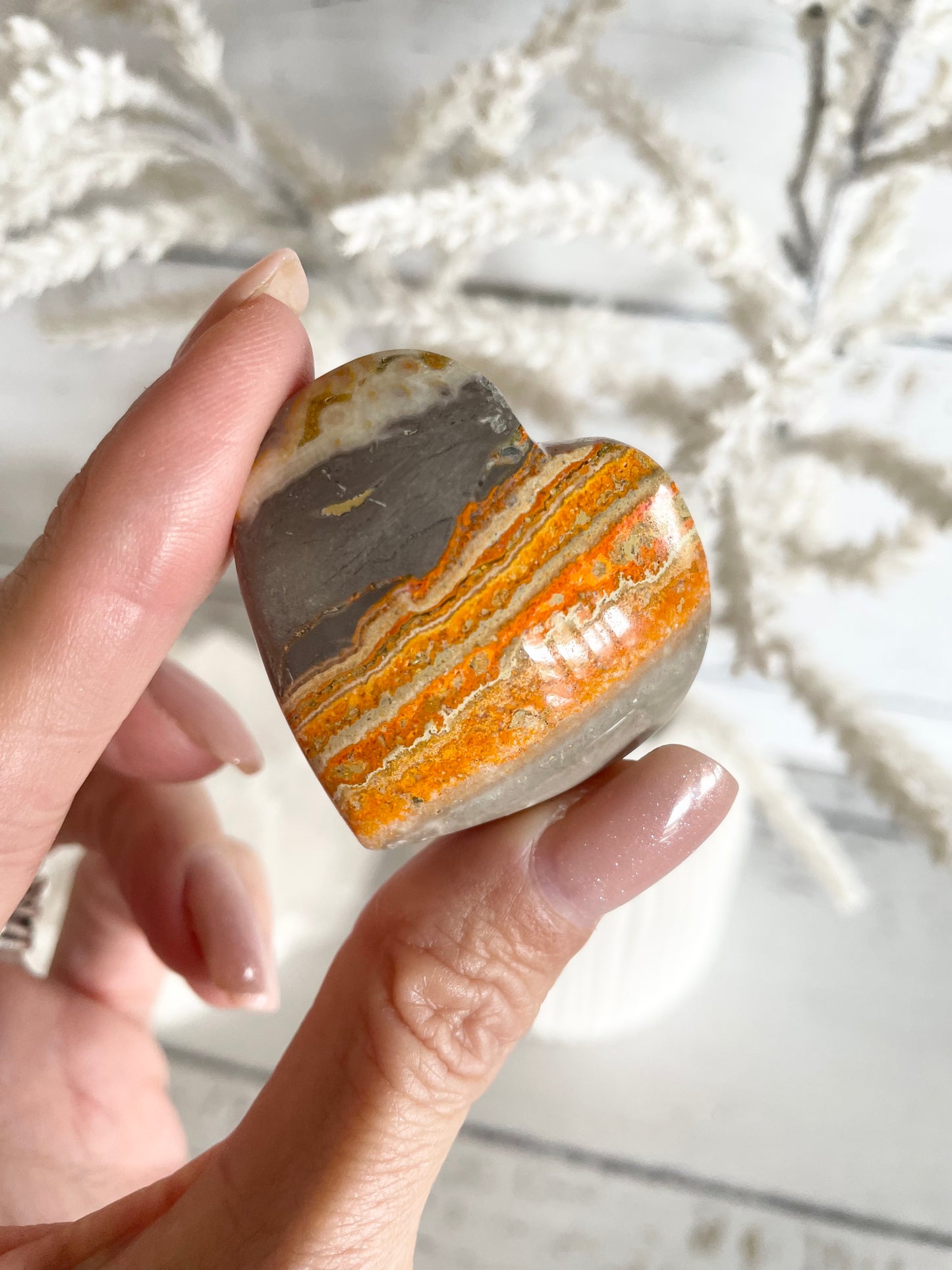 Bumble Bee Jasper Heart