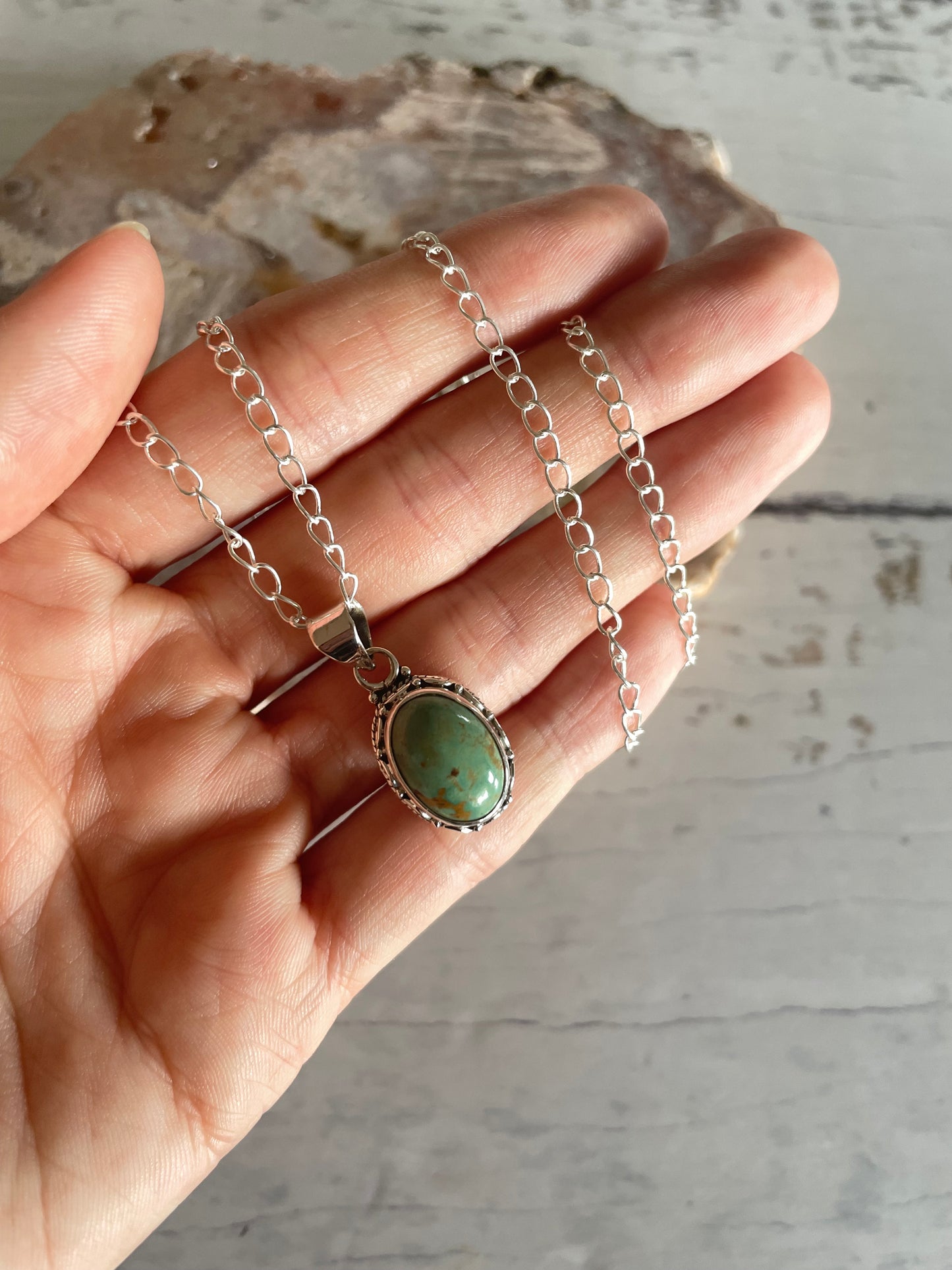 Green Kingman Turquoise Necklace
