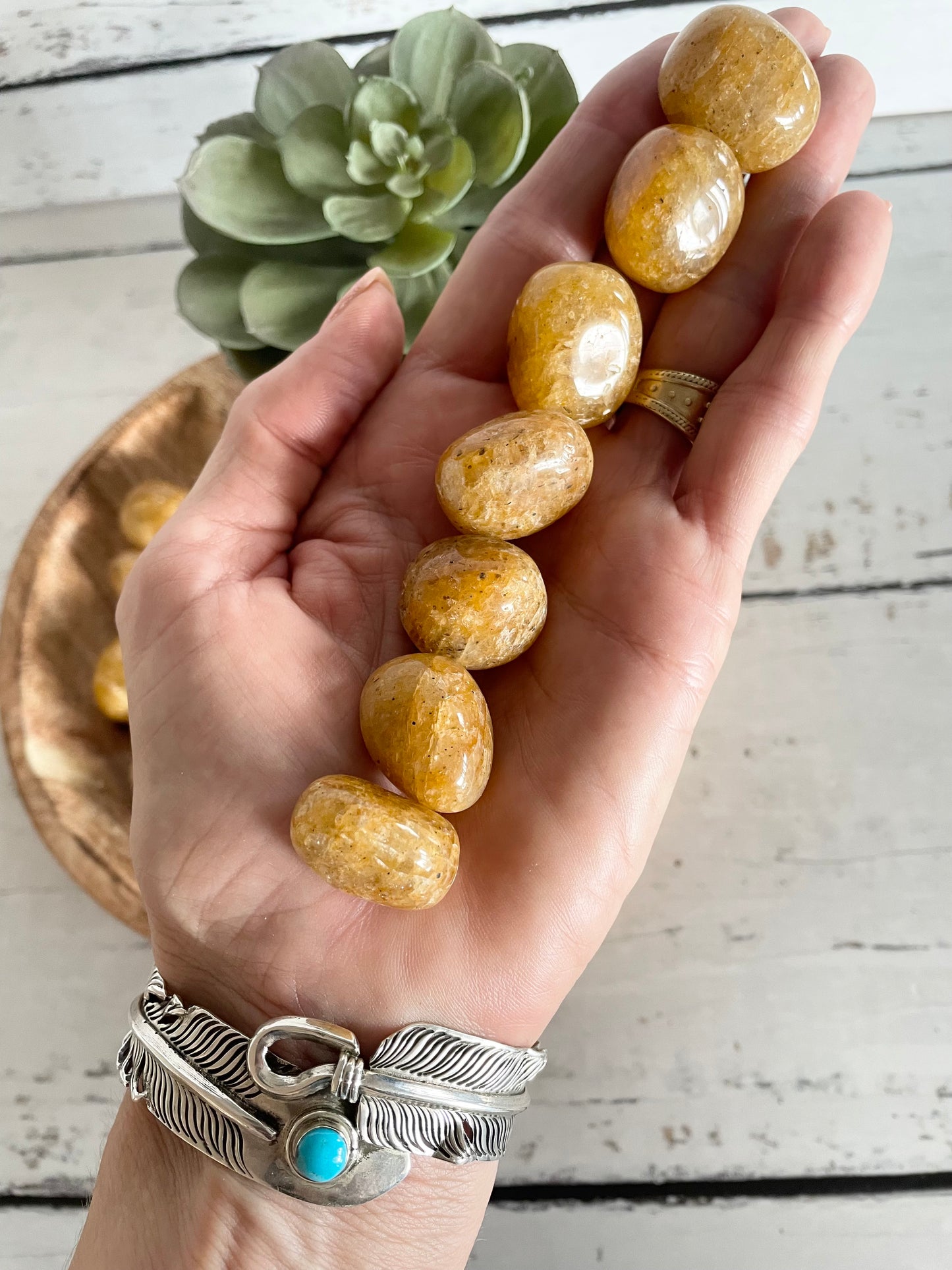 Golden Healer Tumble Stones