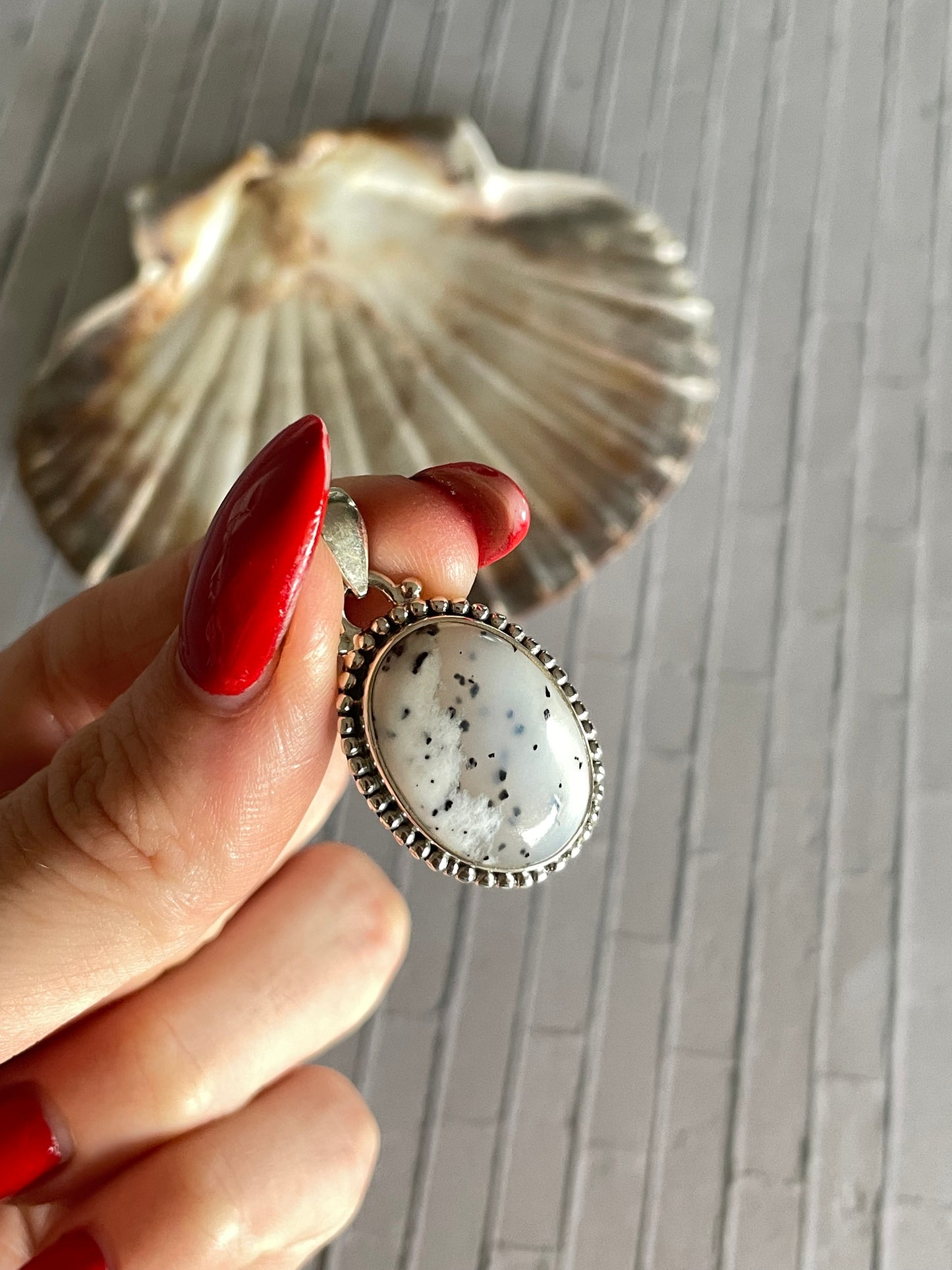 Dendritic Agate Pendant