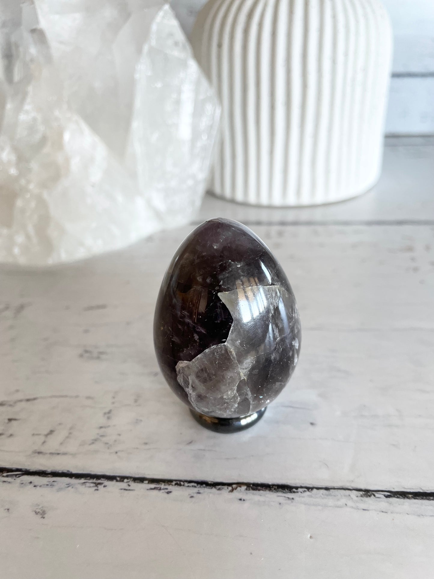 Amethyst Egg with holder