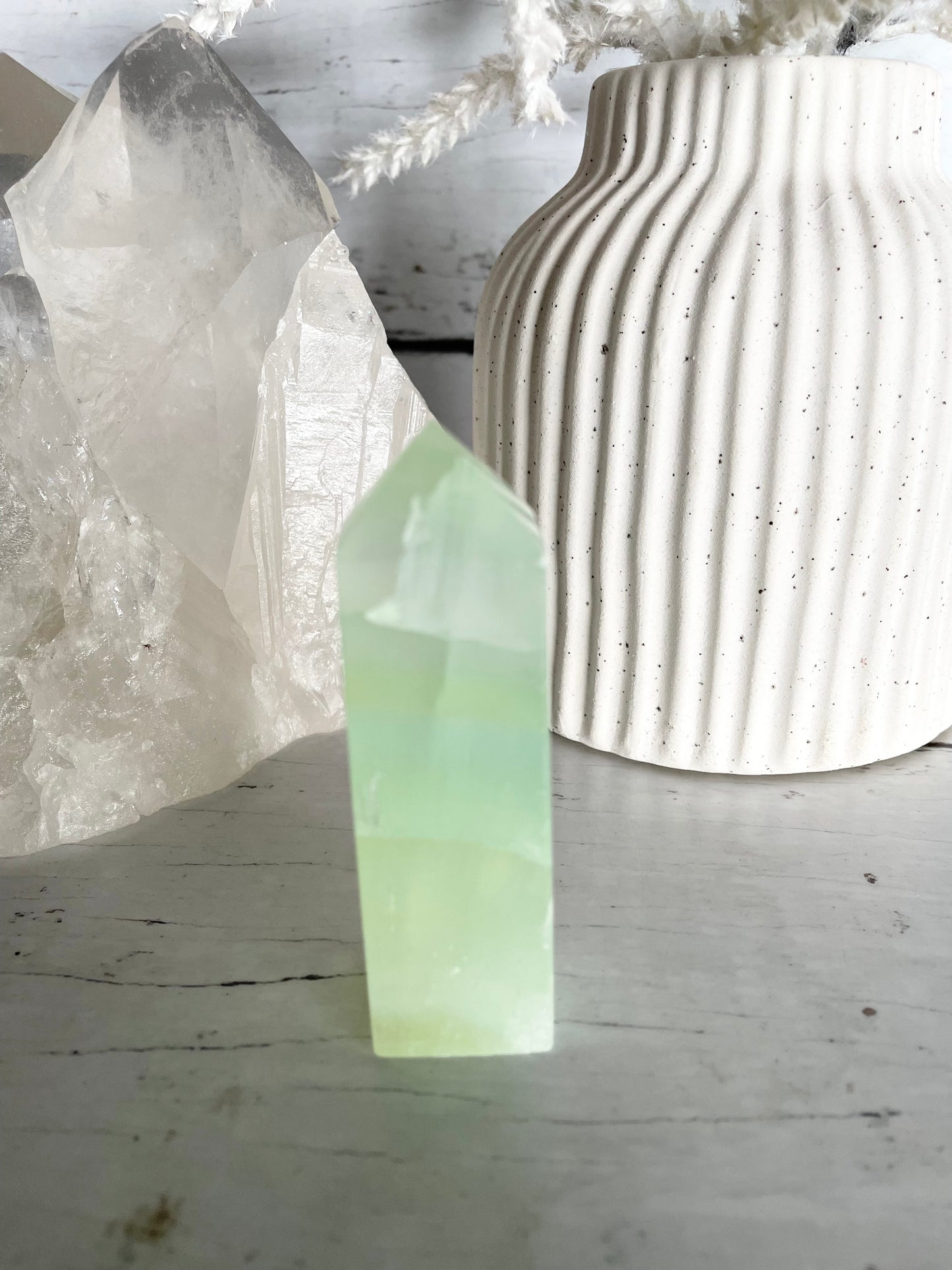 Pistachio Calcite Obelisk