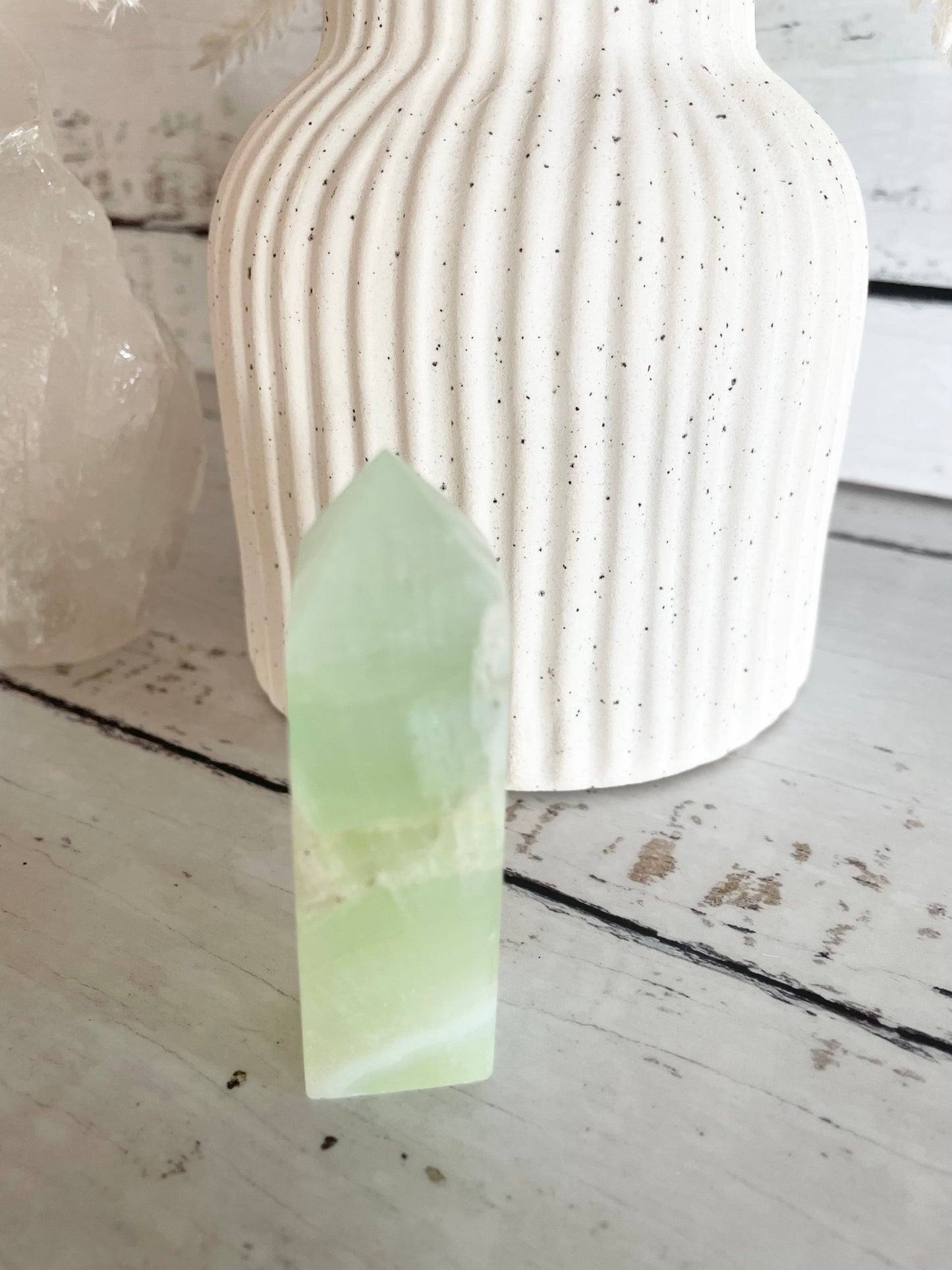Pistachio Calcite Obelisk