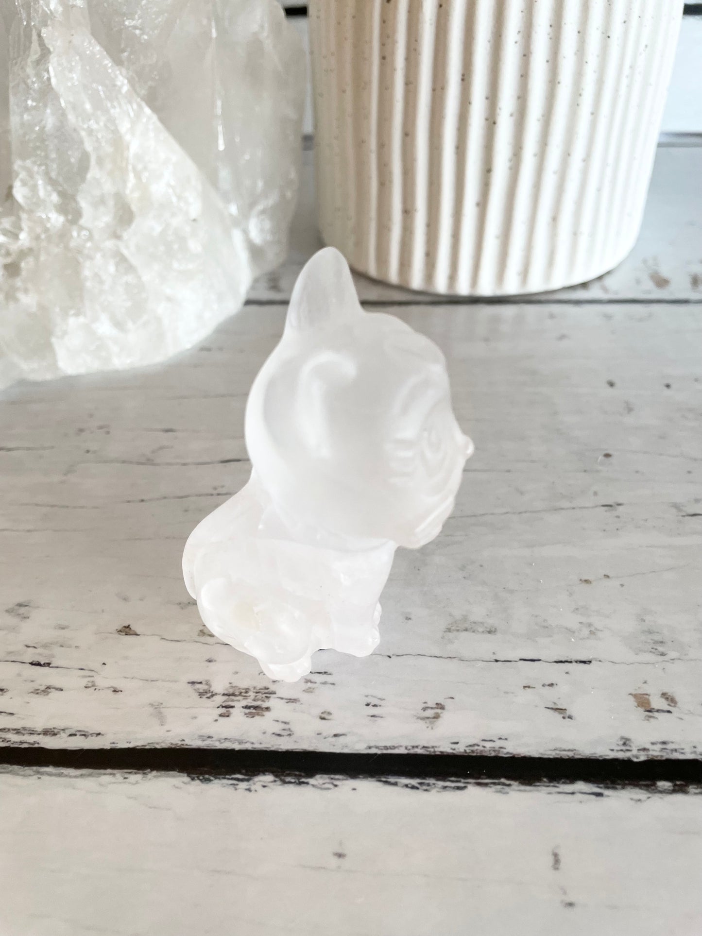 Luna Cat - Clear Quartz