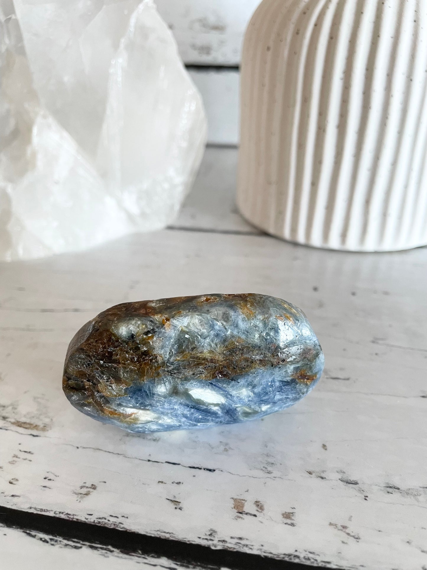 Kyanite Pillow Palm Stone