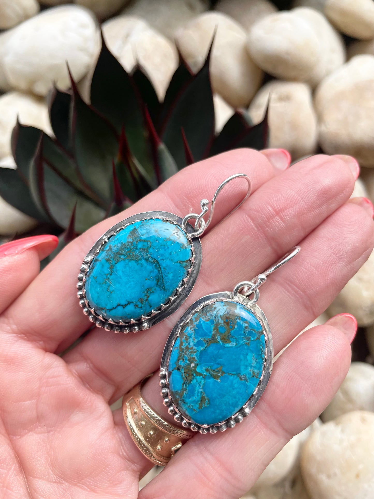 Tibetan Turquoise Dangles