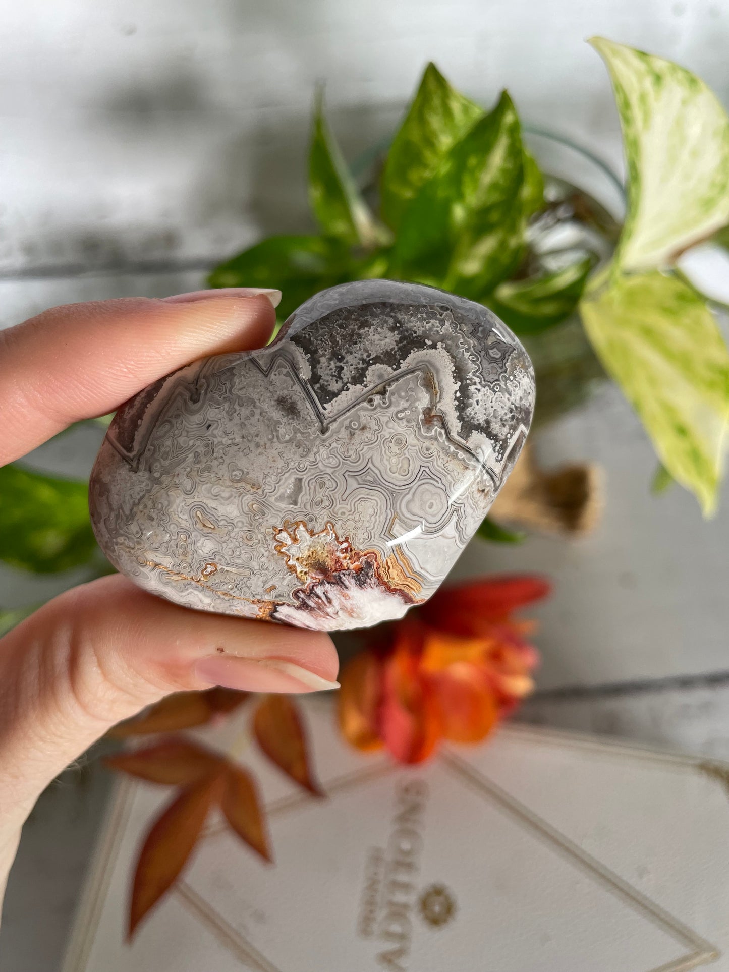 Mexican Agate Heart