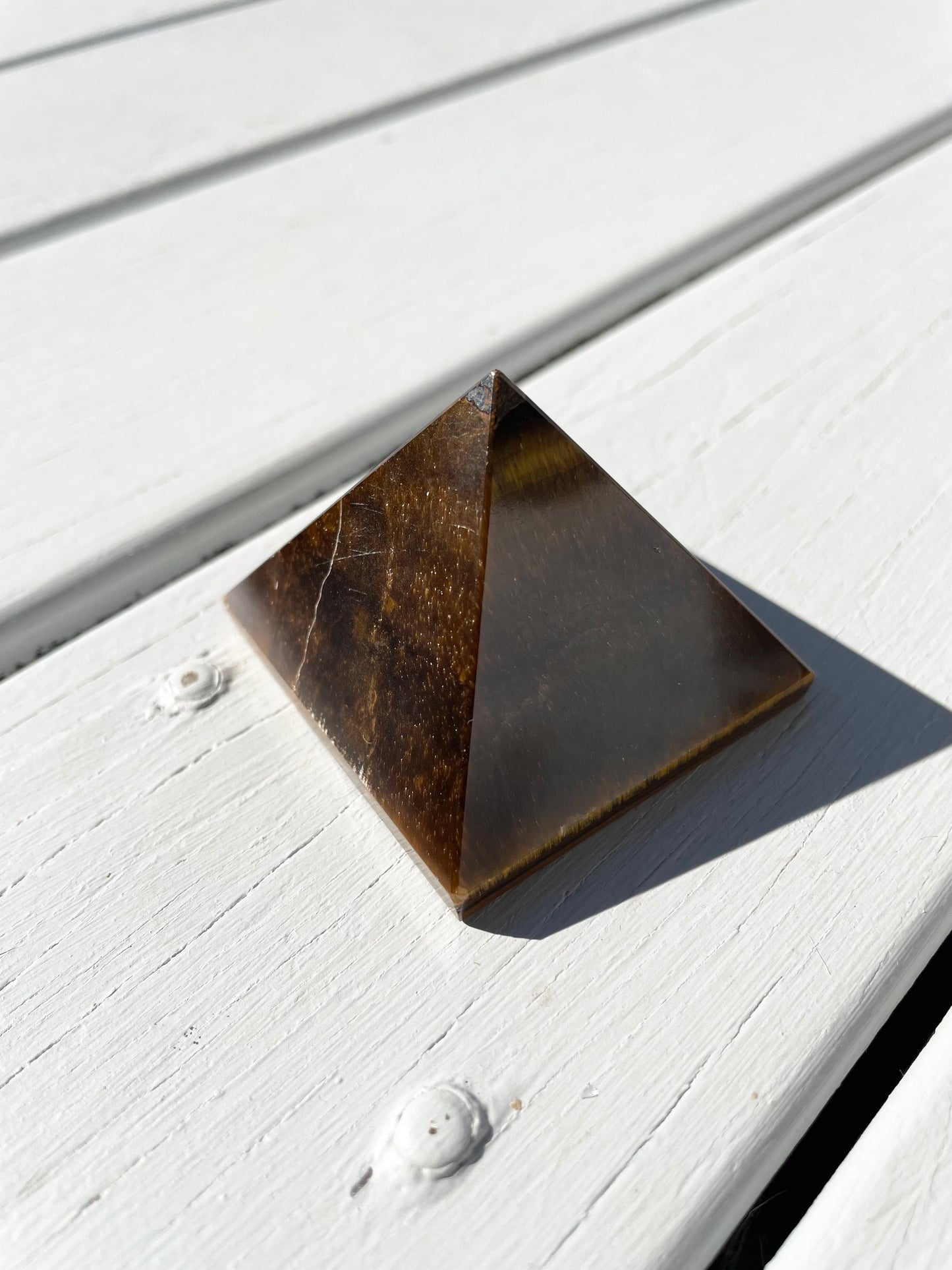 Tigers Eye Pyramid
