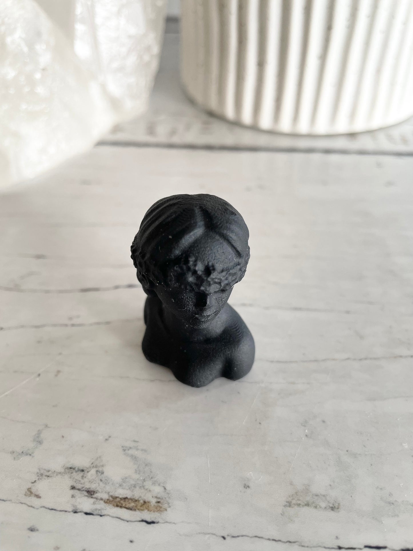 Black Obsidian Flower Goddess