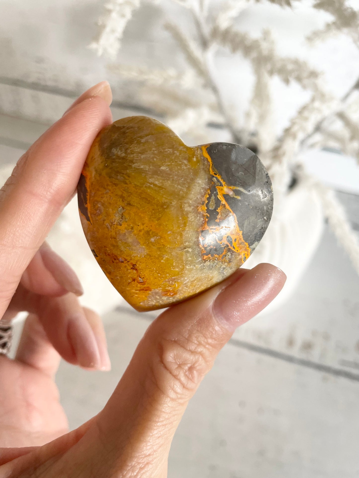 Bumble Bee Jasper Heart