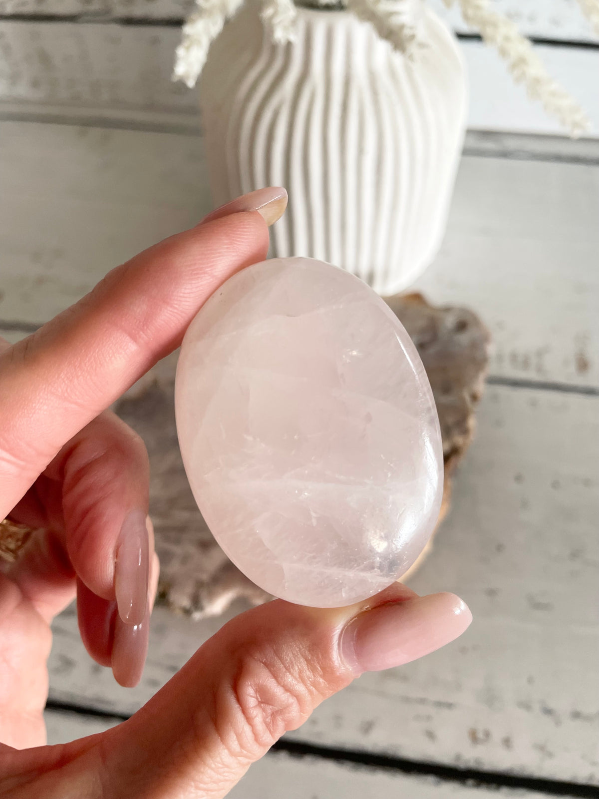 Rose Quartz Freeform/Palmstone