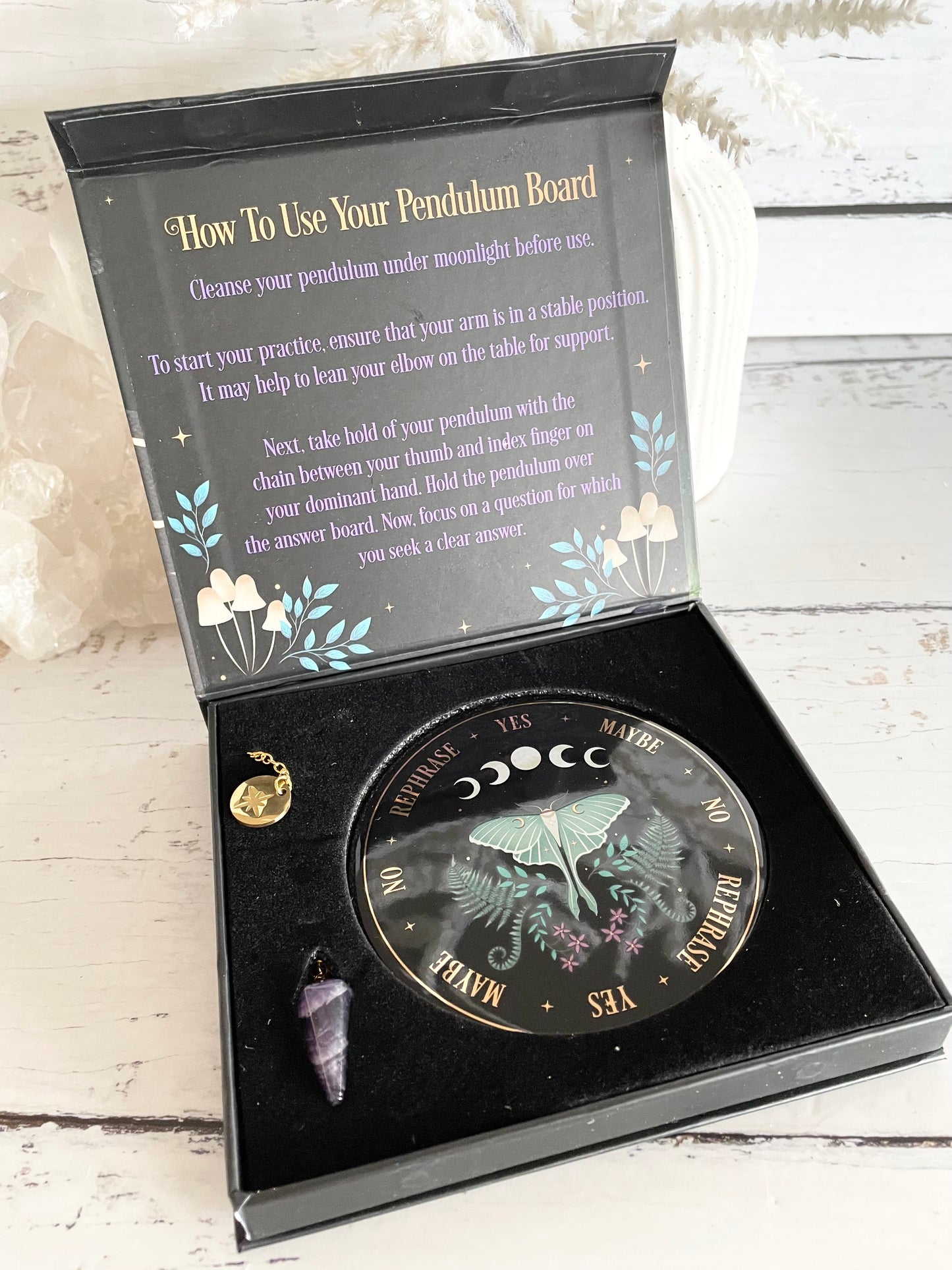 Pendulum Divination Kit ~ Luna Moth