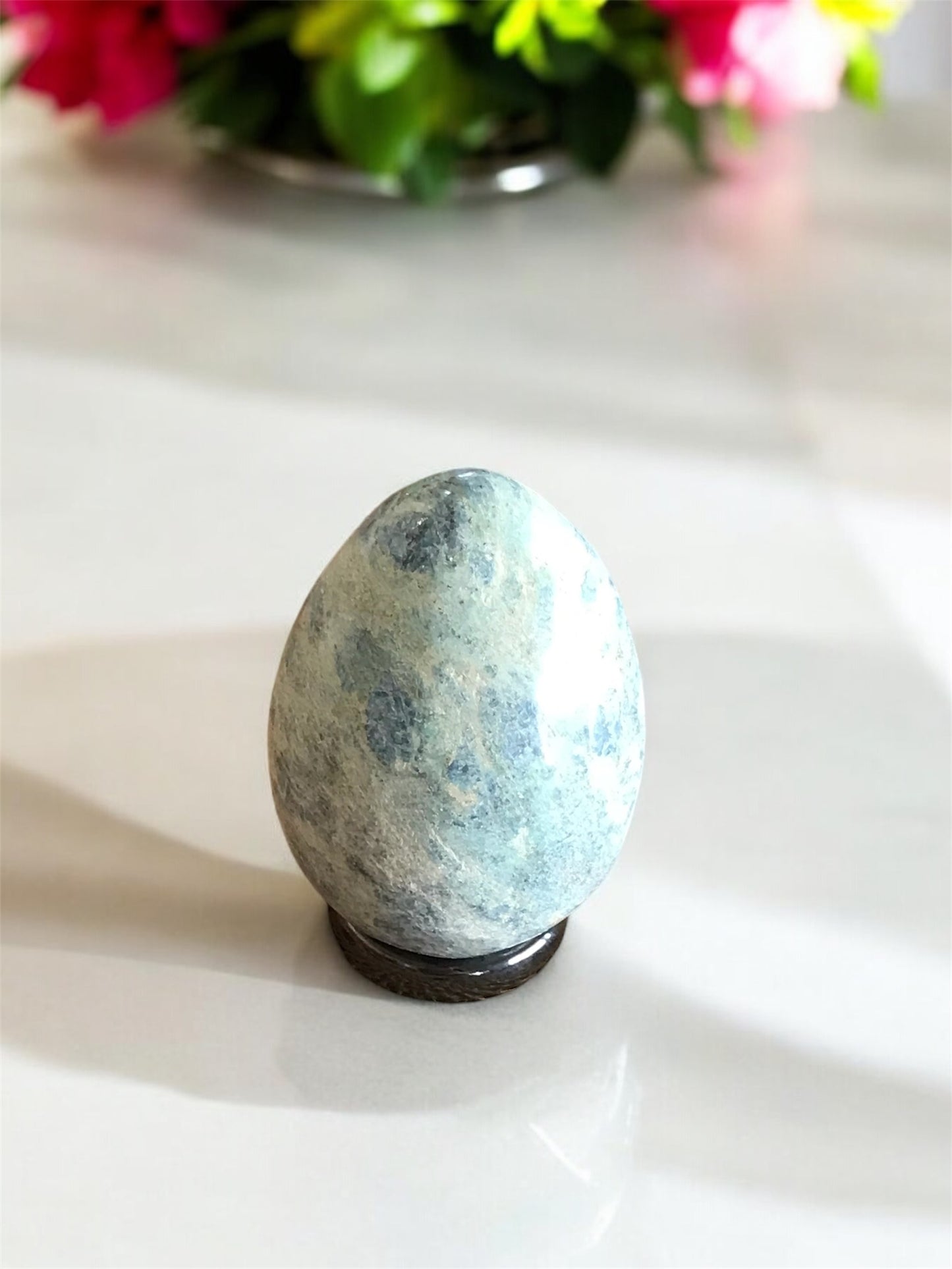 Ruby Fuchsite Egg with holder