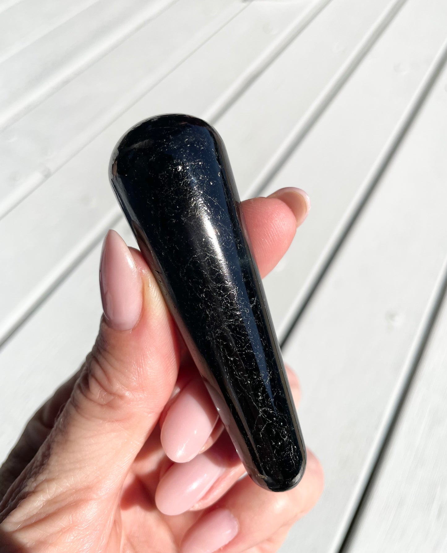 Black Tourmaline Healing/Massage Wand