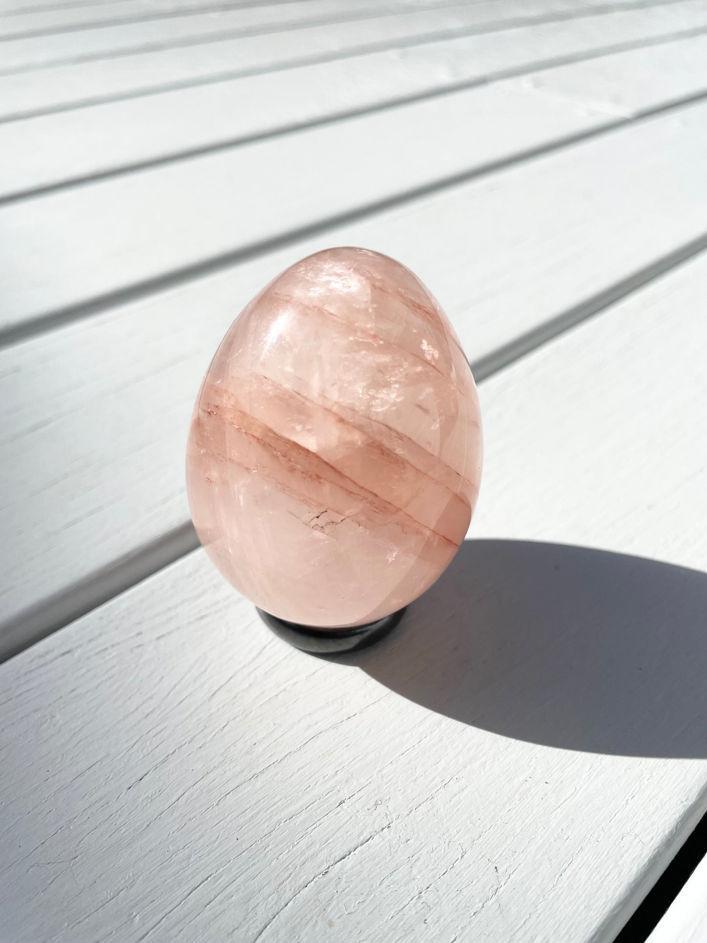 Fire Quartz Egg with holder