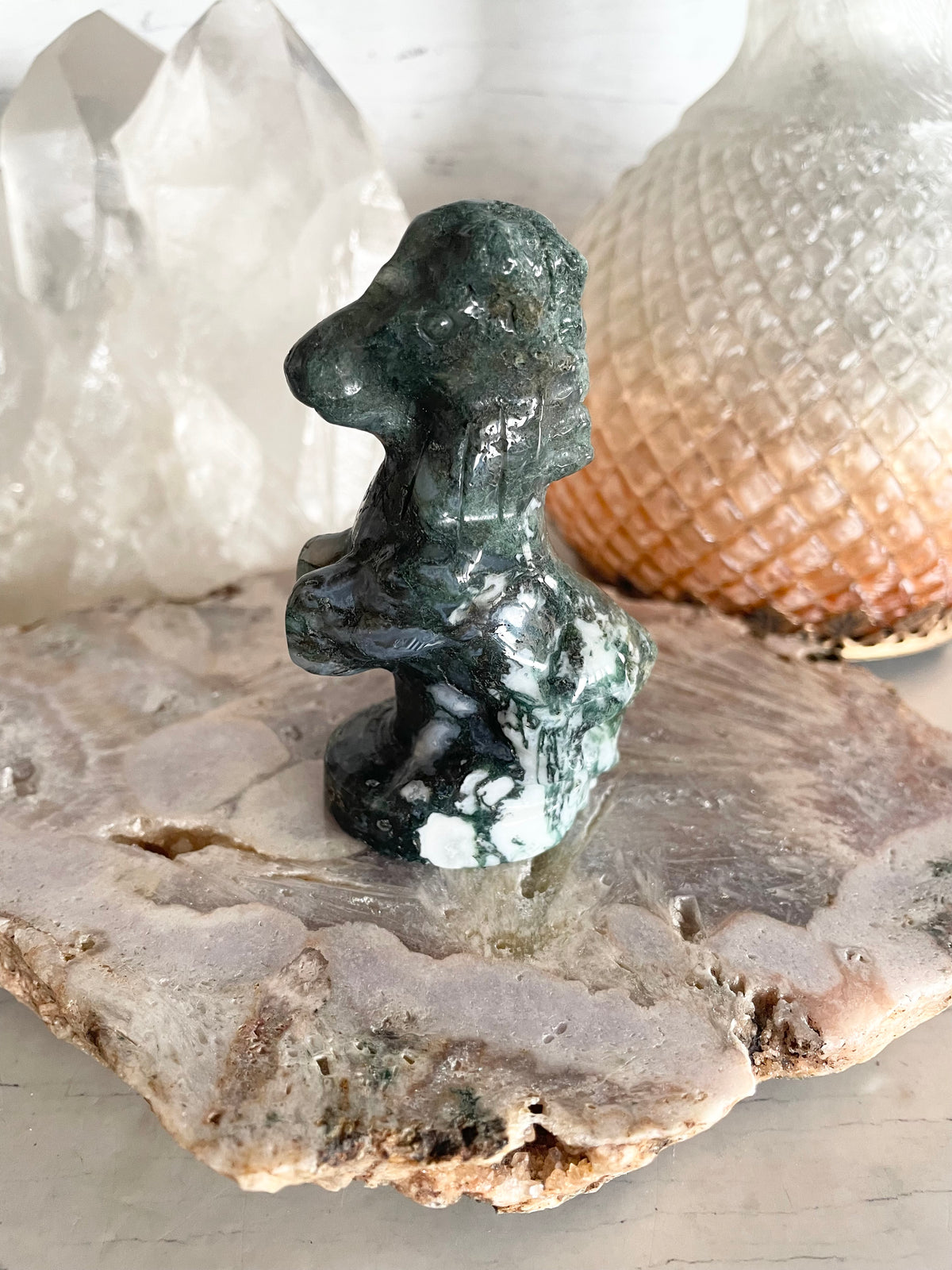 Moss Agate Horse