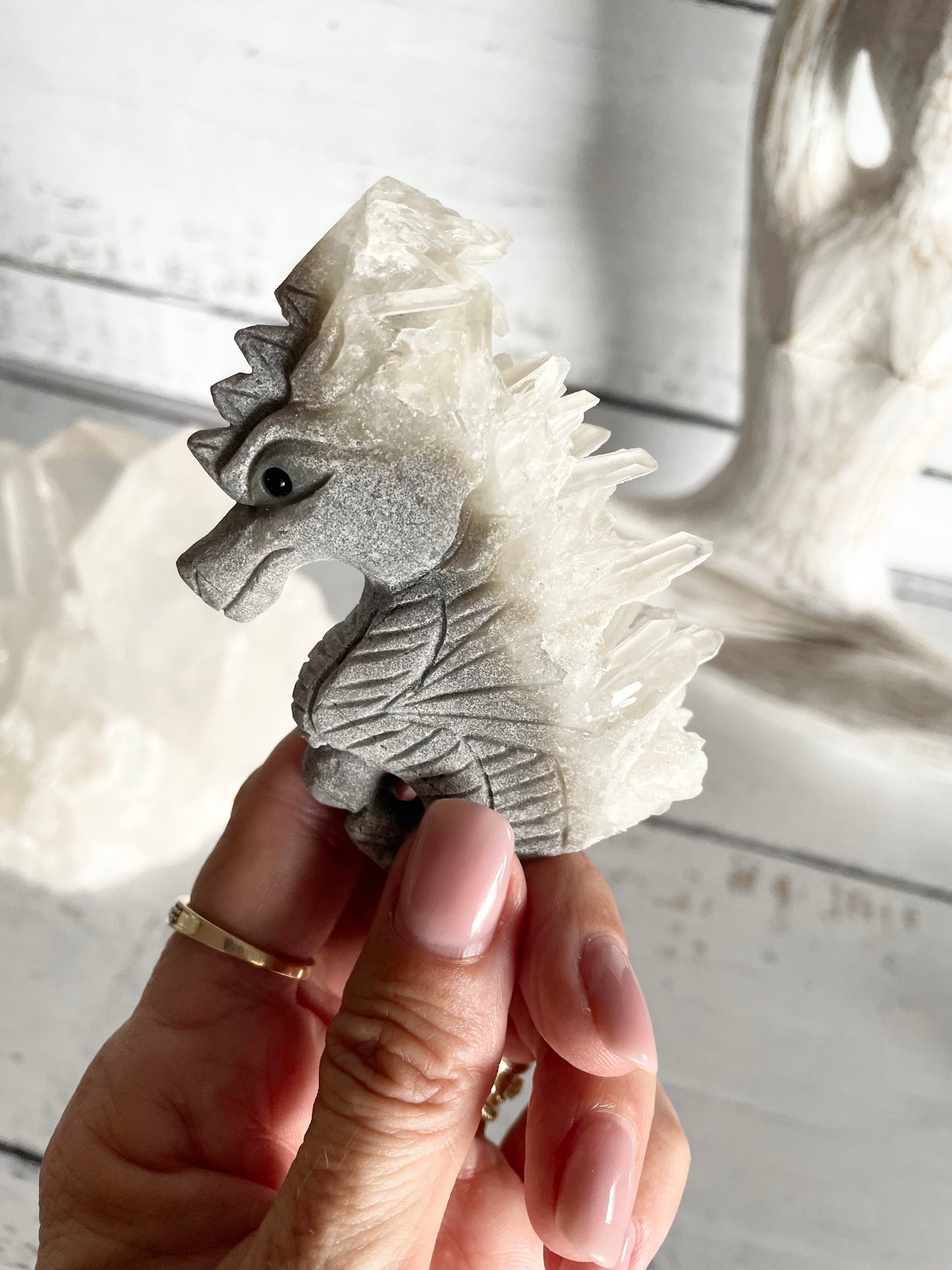 Quartz Sea Horse ~ 3
