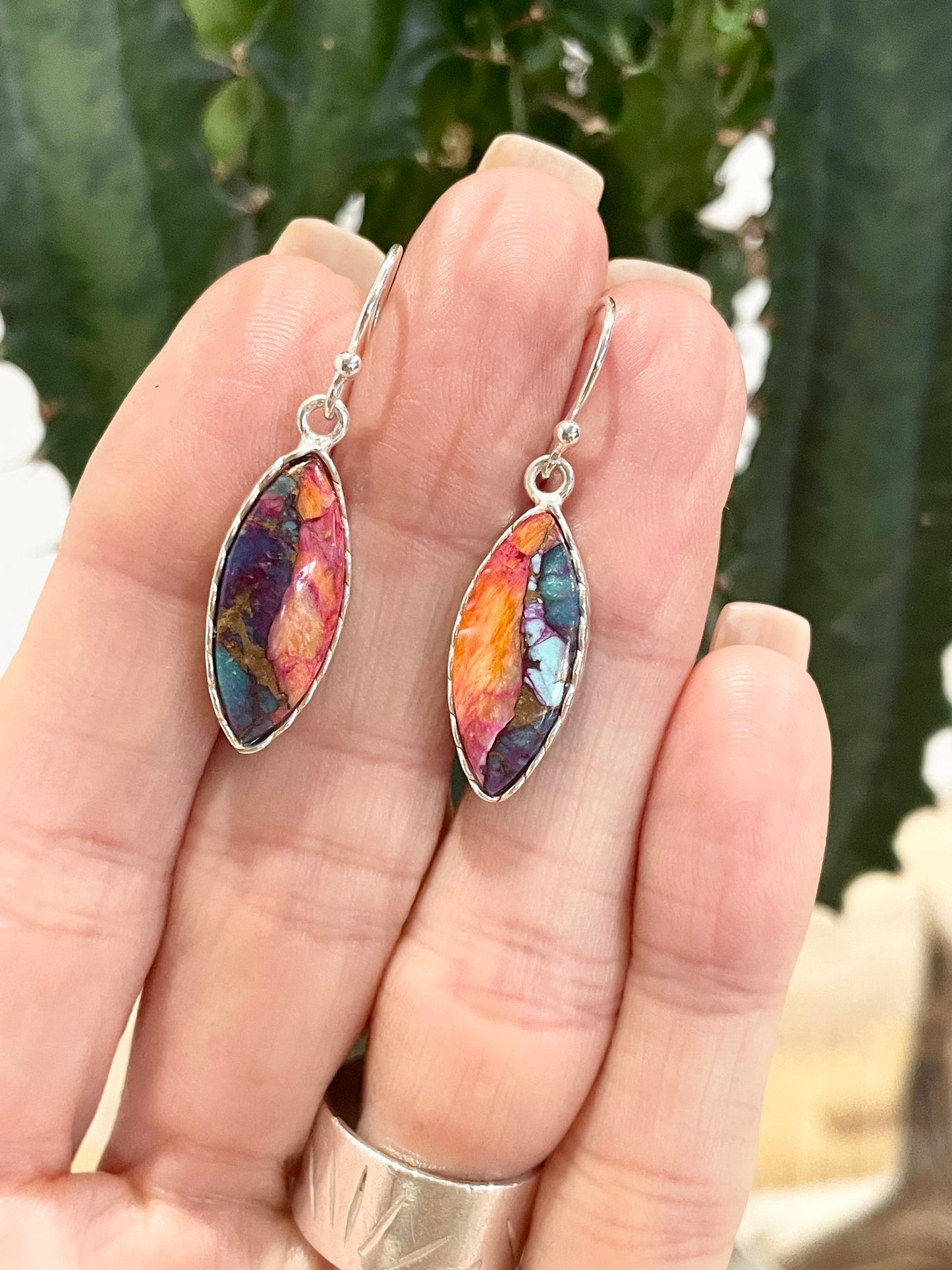 Spiny Oyster/Turquoise Dangles