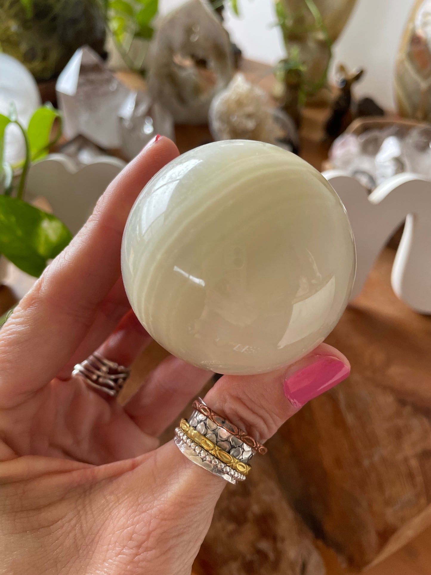 Afghanistan Jade Sphere Includes Holder